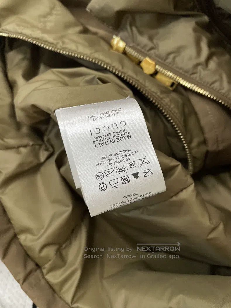 Gucci Gucci Khaki brown zipper jacket Size US XXS / EU 40 - 5 Thumbnail