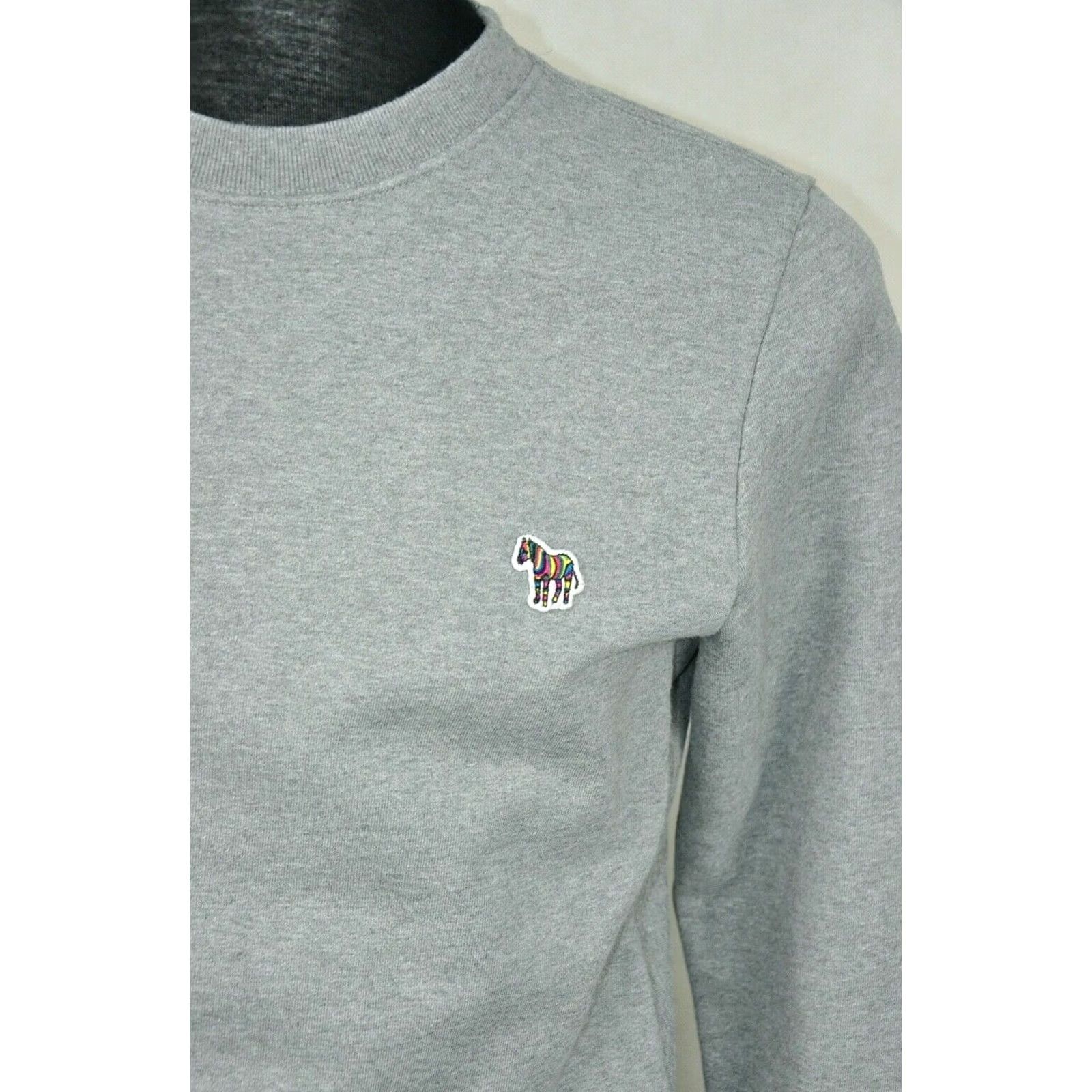 Paul Smith Paul Smith Sweatshirt Crew Neck Grey Organic Cotton Mens S Size US S / EU 44-46 / 1 - 3 Thumbnail