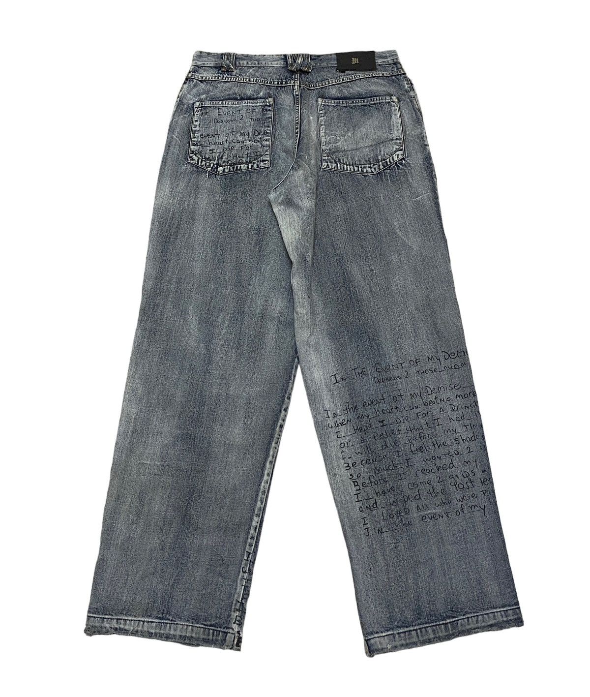 Rap Tees Rare Design Vintage Makaveli Tupac Shakur Baggy Jeans 2000s Size US 36 / EU 52 - 2 Thumbnail