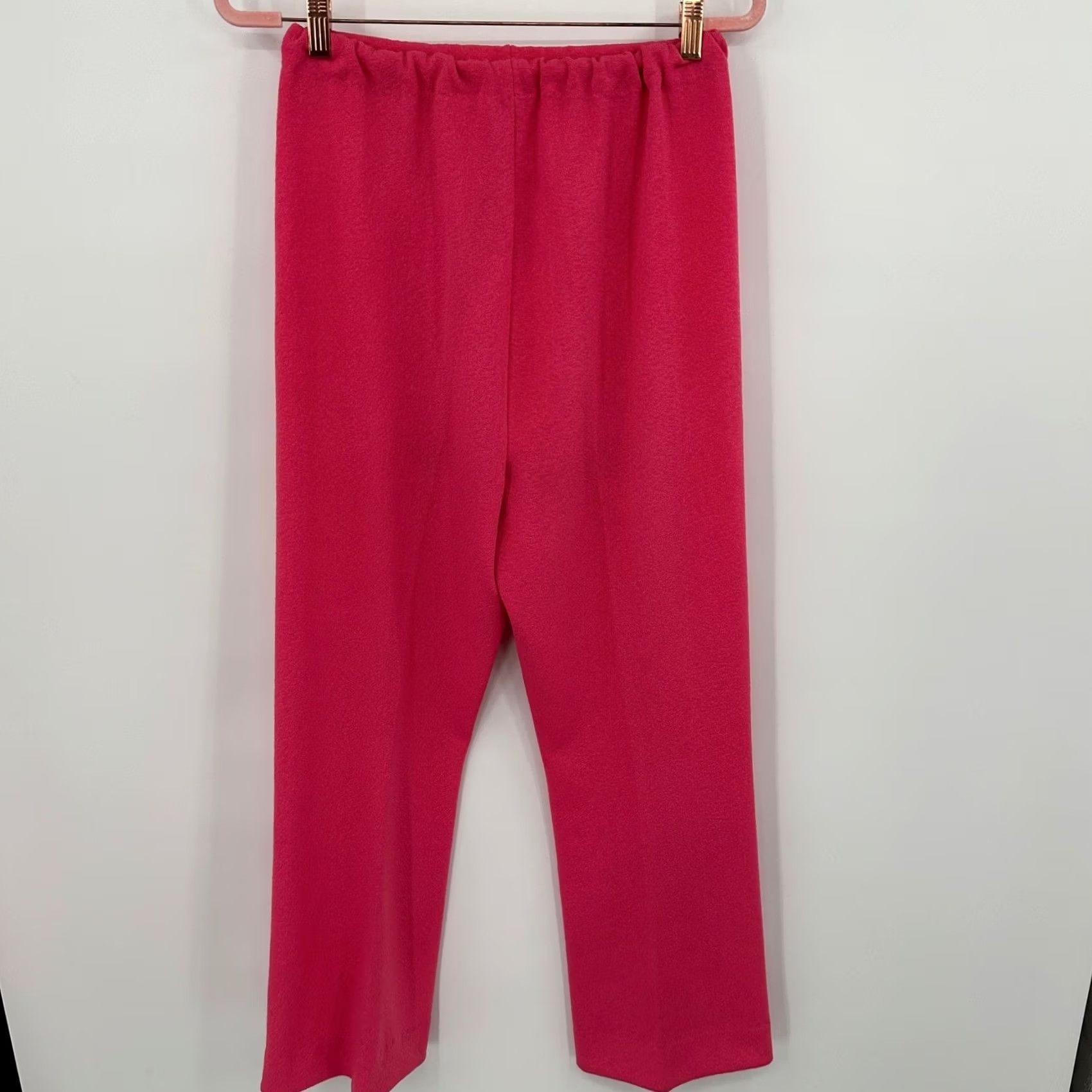 Talbots VINTAGE Talbott Traveler Womens Pants Dress Pants Pink Knit Flared Elastic Waist 30 in Size 16 Size 38" / US 16 / IT 52 - 7 Thumbnail