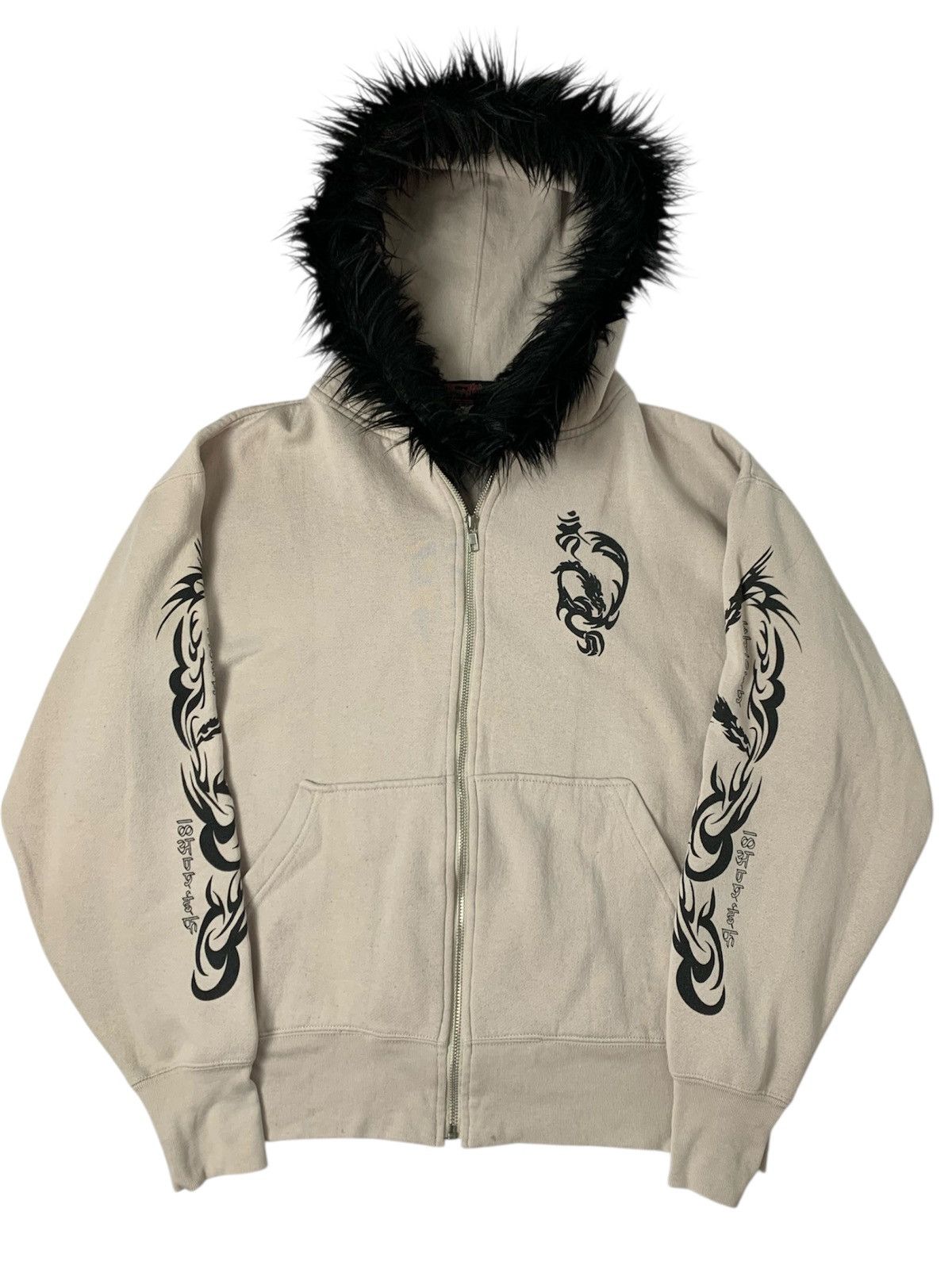 Le Grande Bleu (L.G.B.) Fur hoodie japanese style thrifwave vkei undefined ifsx Size US M / EU 48-50 / 2 - 1 Thumbnail