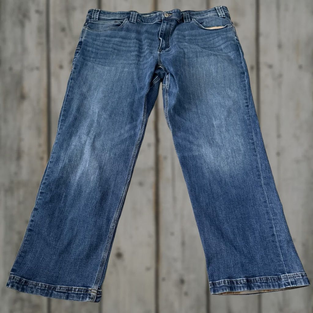 Doublet Duluth Trading Ballroom Double Flex Jeans Mens 44x30 Standard Fit Blue Stretch Size US 44 / EU 60 - 1 Thumbnail