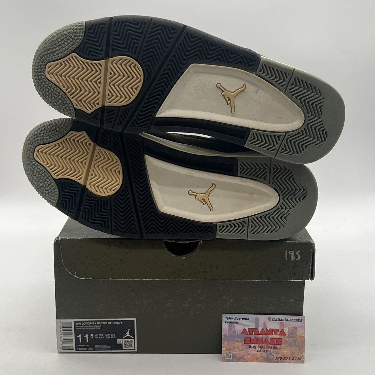 Jordan Brand Air Jordan 4 Craft Olive Size US 11.5 / EU 44-45 - 8 Thumbnail