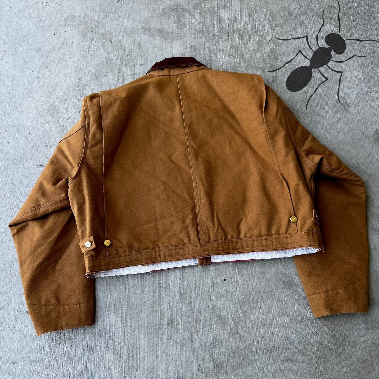Carhartt × Vintage Carhartt cropped detroit style brown work wear jacket Size US XXL / EU 58 / 5 - 6 Thumbnail