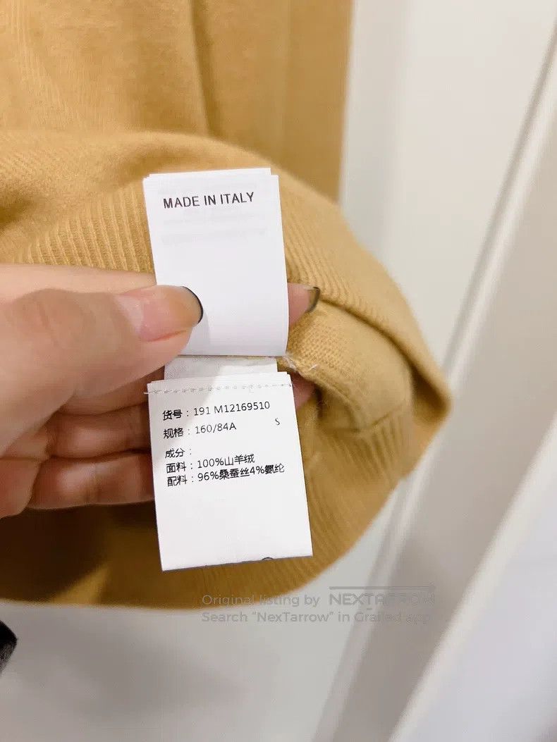 Brunello Cucinelli Brunello Cucinelli Earth Yellow Cashmere Crewneck Sweater Size S / US 4 / IT 40 - 9 Thumbnail