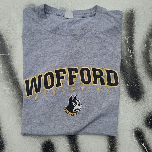 NCAA Vtg Wofford University Terrier Hanes T-shirt Size US XL / EU 56 / 4 - 2 Thumbnail