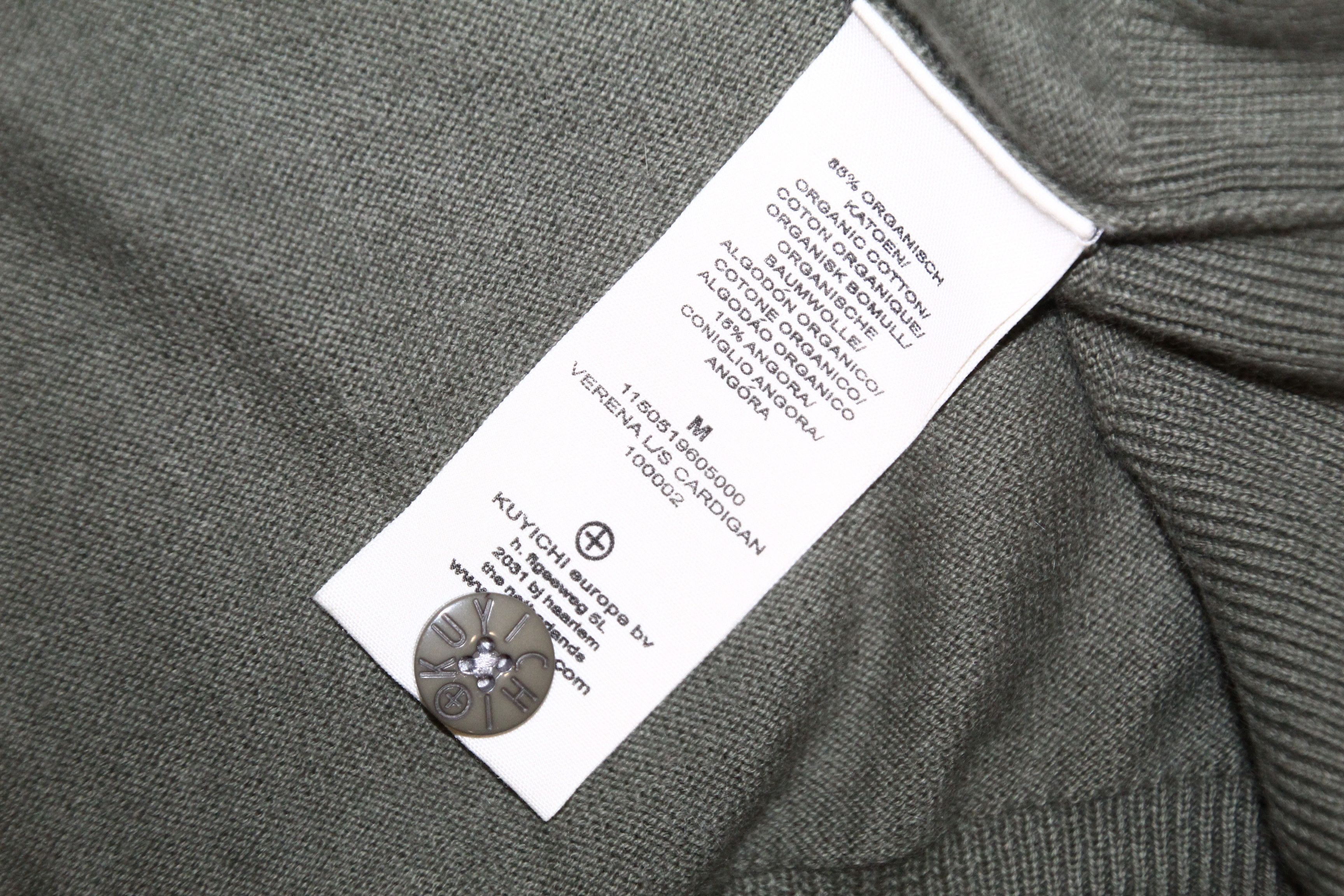 Japanese Brand Kuyichi Logo Embroidery Organic Cotton Buttons Cardigan Size L / US 10 / IT 46 - 8 Thumbnail