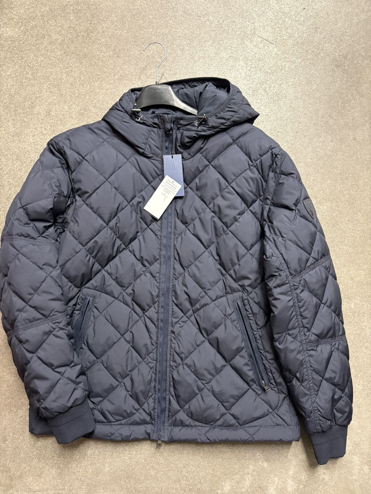 Polo Ralph Lauren Navy Quilted Hooded Jacket Ralph Lauren Men’s Size M – New Size US M / EU 48-50 / 2 - 1 Thumbnail
