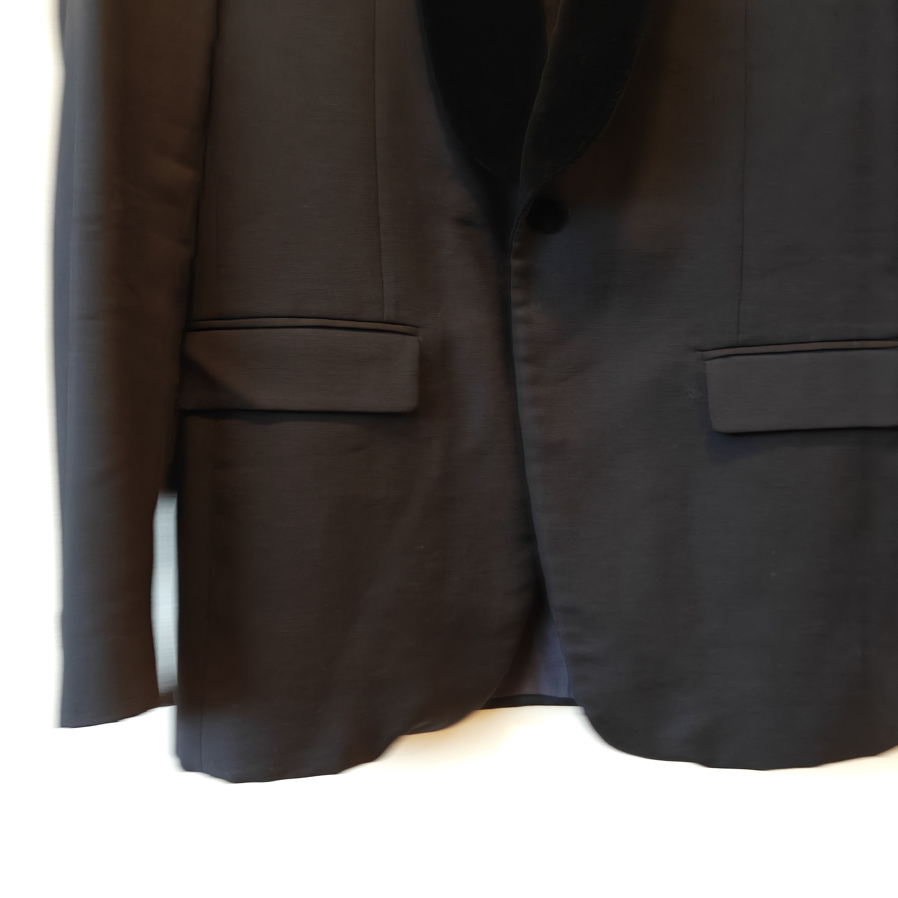 Maison Margiela Navy Tux Velvet Shawl Collar Blazer - mohair Size 48R - 2 Thumbnail