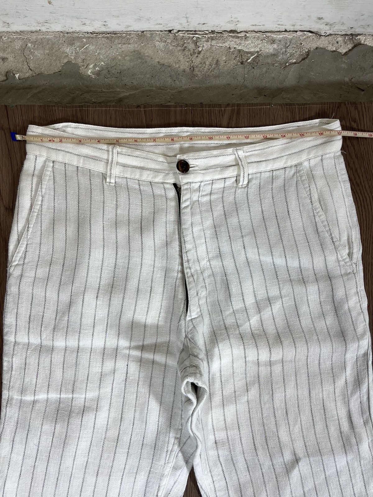 Shellac Shellac Pinstripe White Shorts Size US 30 / EU 46 - 9 Thumbnail