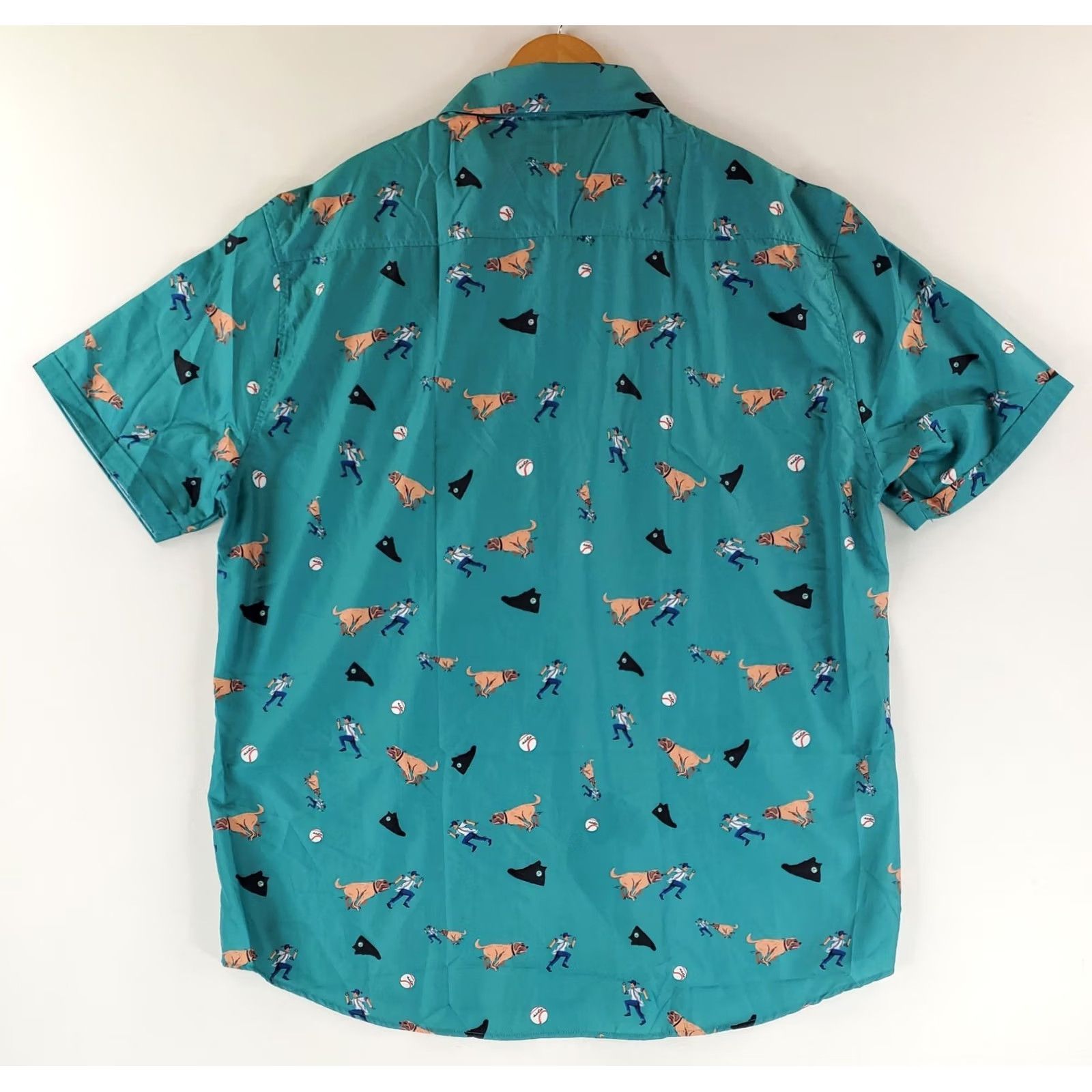 Vintage RSVLTS x The Sandlot Shirt Button Up Green Shirt Sleeve Mens XXXL NWT Size US XXL / EU 58 / 5 - 6 Thumbnail