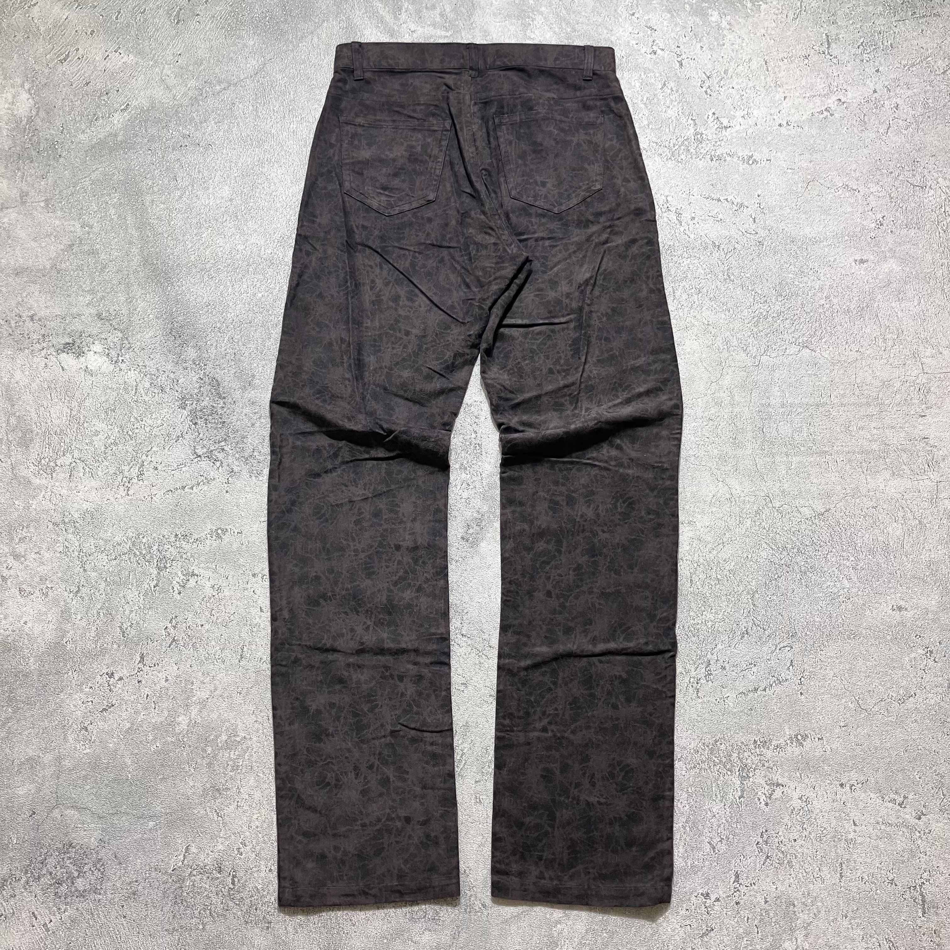 Le Grande Bleu (L.G.B.) Parashuto cracking leather vkei style patterned pants Size US 31 - 2 Thumbnail