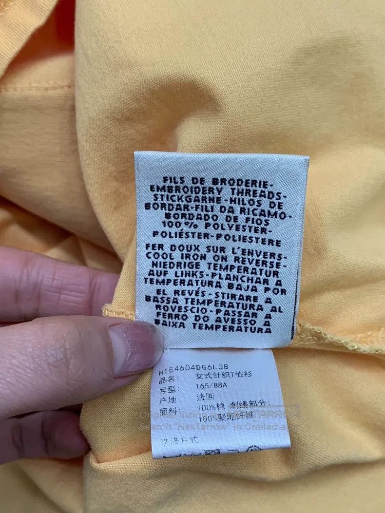 Hermes Hermes Yellow embroidered pocket T-shirt Size XS / US 0-2 / IT 36-38 - 6 Thumbnail
