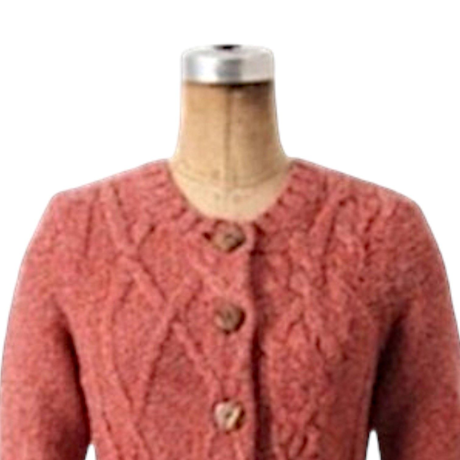 Anthropologie Anthropology Red/Orange Cardigan Sweater | Size M Size M / US 6-8 / IT 42-44 - 3 Thumbnail