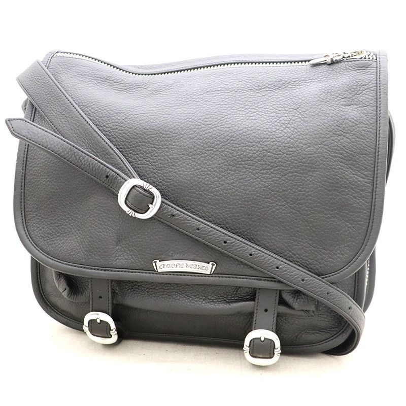 image of Chrome Hearts Gunslinger Messenger Bag in Black, Men's