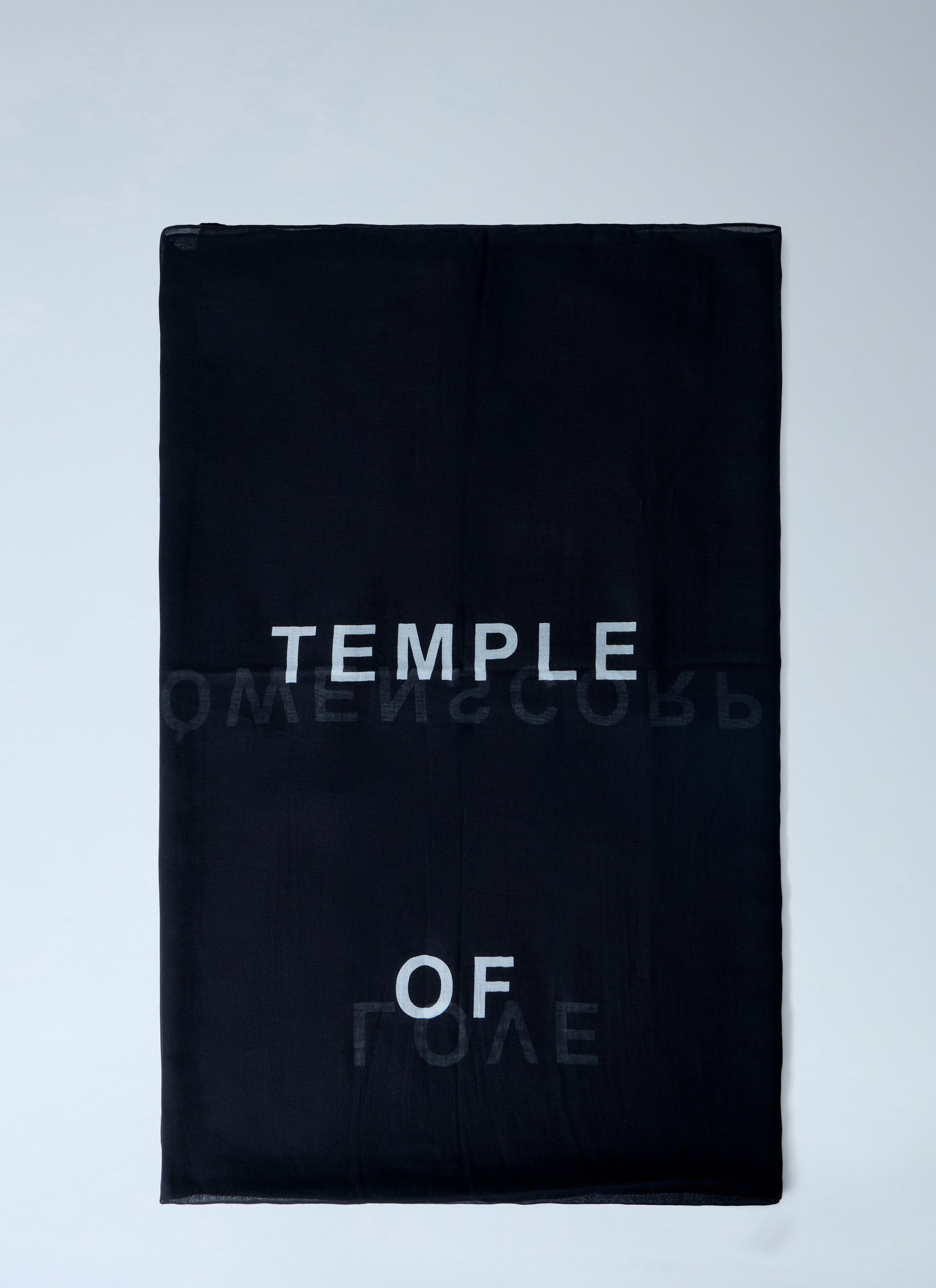 Rick Owens Printed Cotton Scarf Size ONE SIZE - 1 Thumbnail