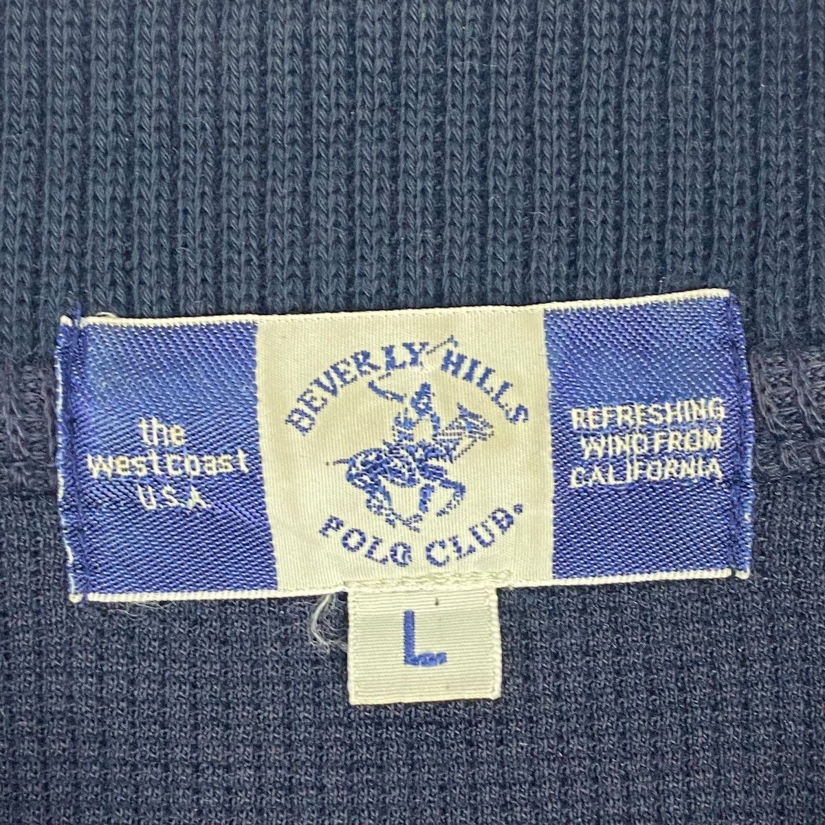 Other Vintage Beverly Hill Polo Club Collar Half Button Black Big Size US L / EU 52-54 / 3 - 5 Thumbnail