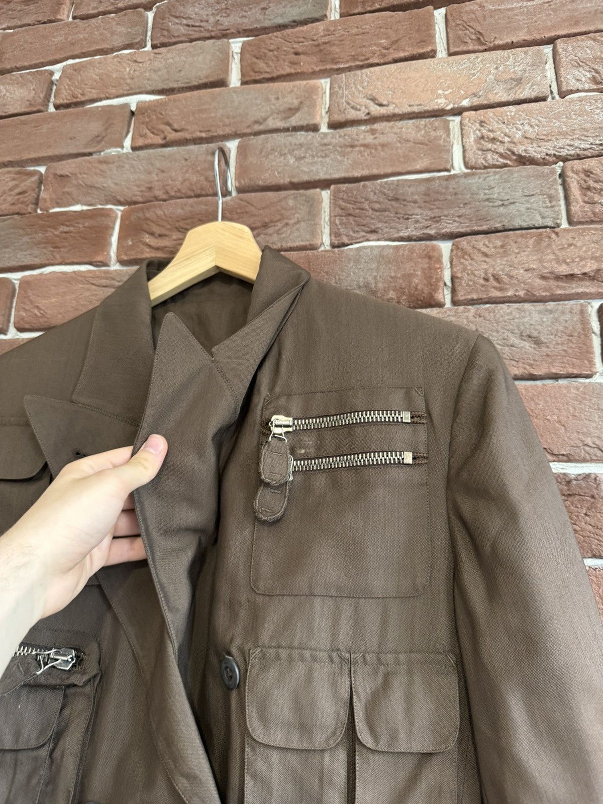 Jean Paul Gaultier 90s Archive Jean Paul Gaultier Multipocket Cargo blazer Size M / US 6-8 / IT 42-44 - 9 Thumbnail
