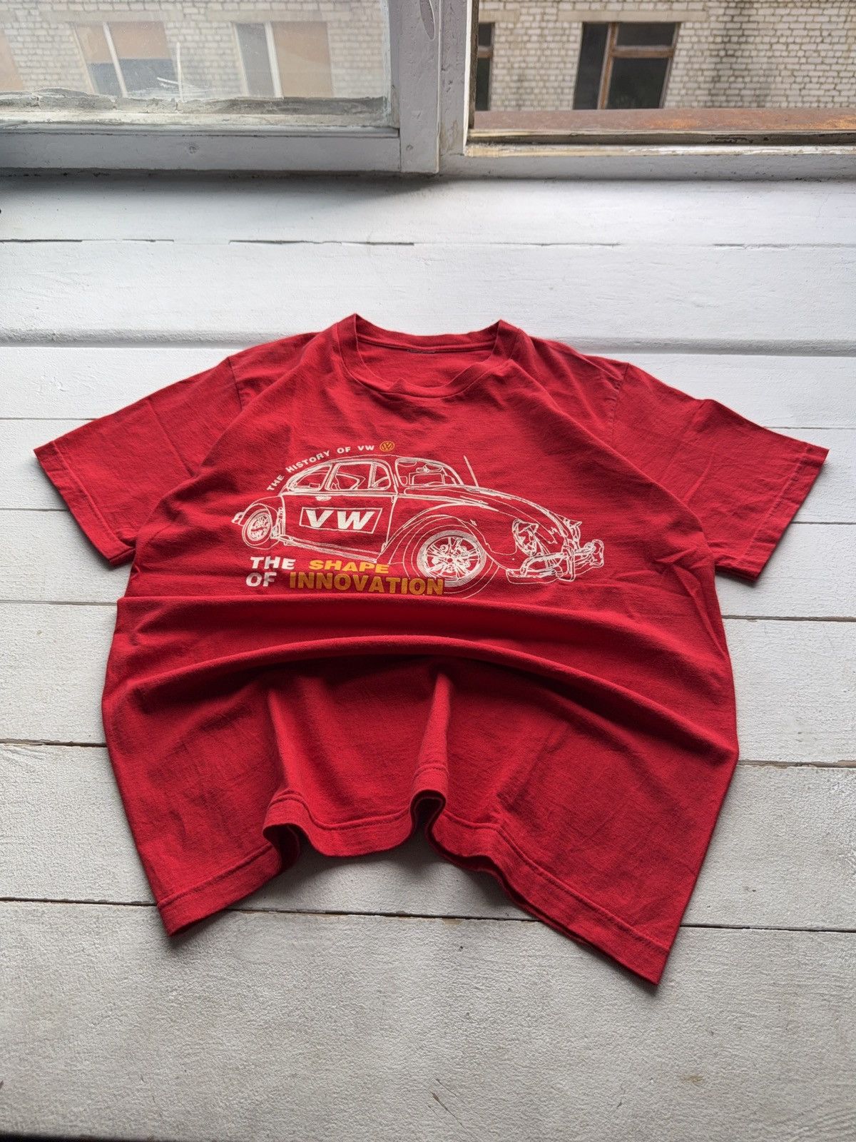 Vintage Vintage 90s Promo Logo Volkswagen Beetle Racing T shirt Size US L / EU 52-54 / 3 - 1 Thumbnail