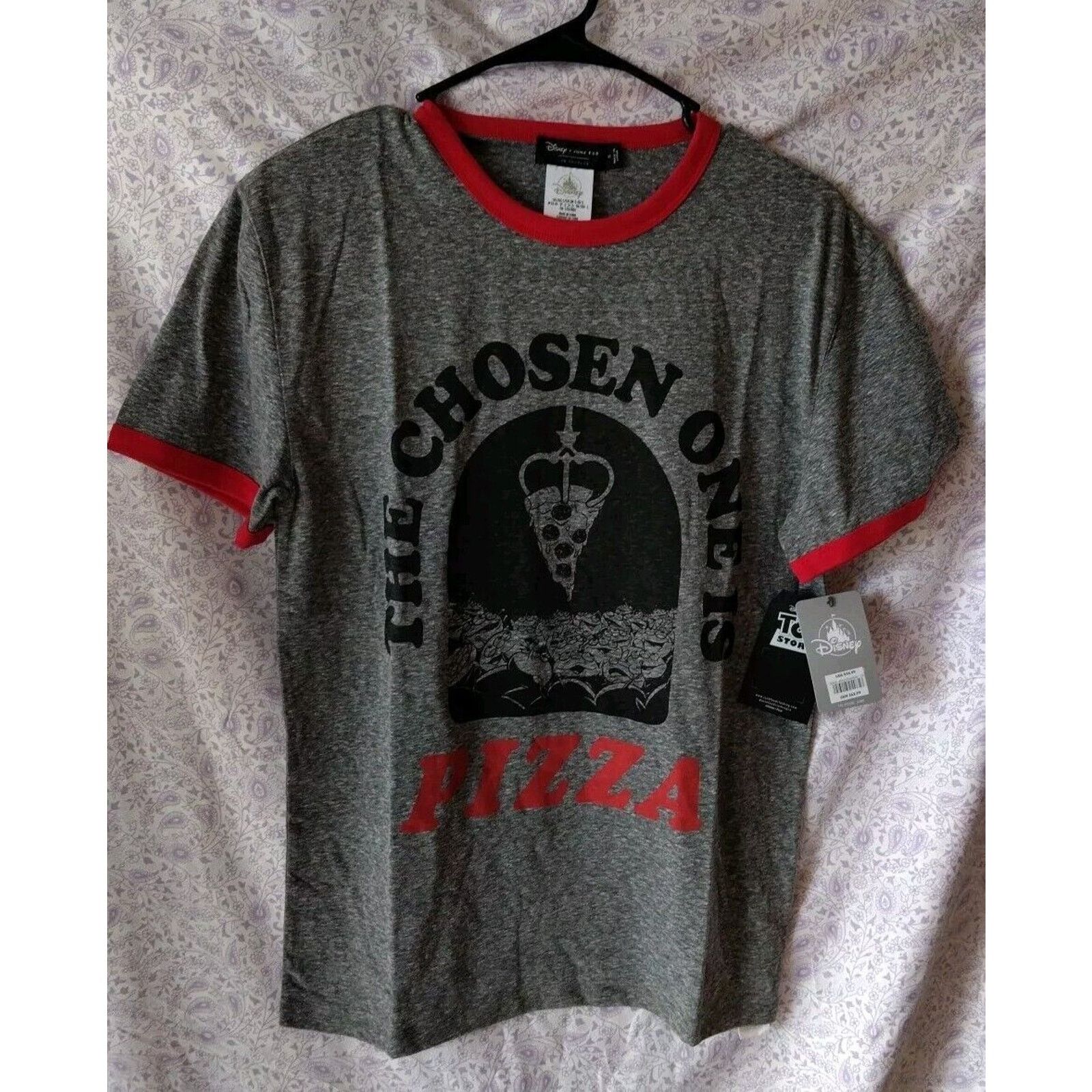Disney NWT ! Disney "The Chosen One Is Pizza" Toy Story Adult Small Size US S / EU 44-46 / 1 - 1 Thumbnail