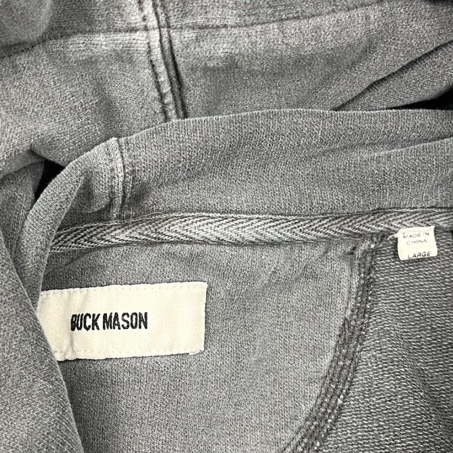 Buck Mason Buck Mason Hoodie Mens L Washed Gray Brushed Loopback Sweatshirt Pullover Crew Neck Size US L / EU 52-54 / 3 - 2 Thumbnail