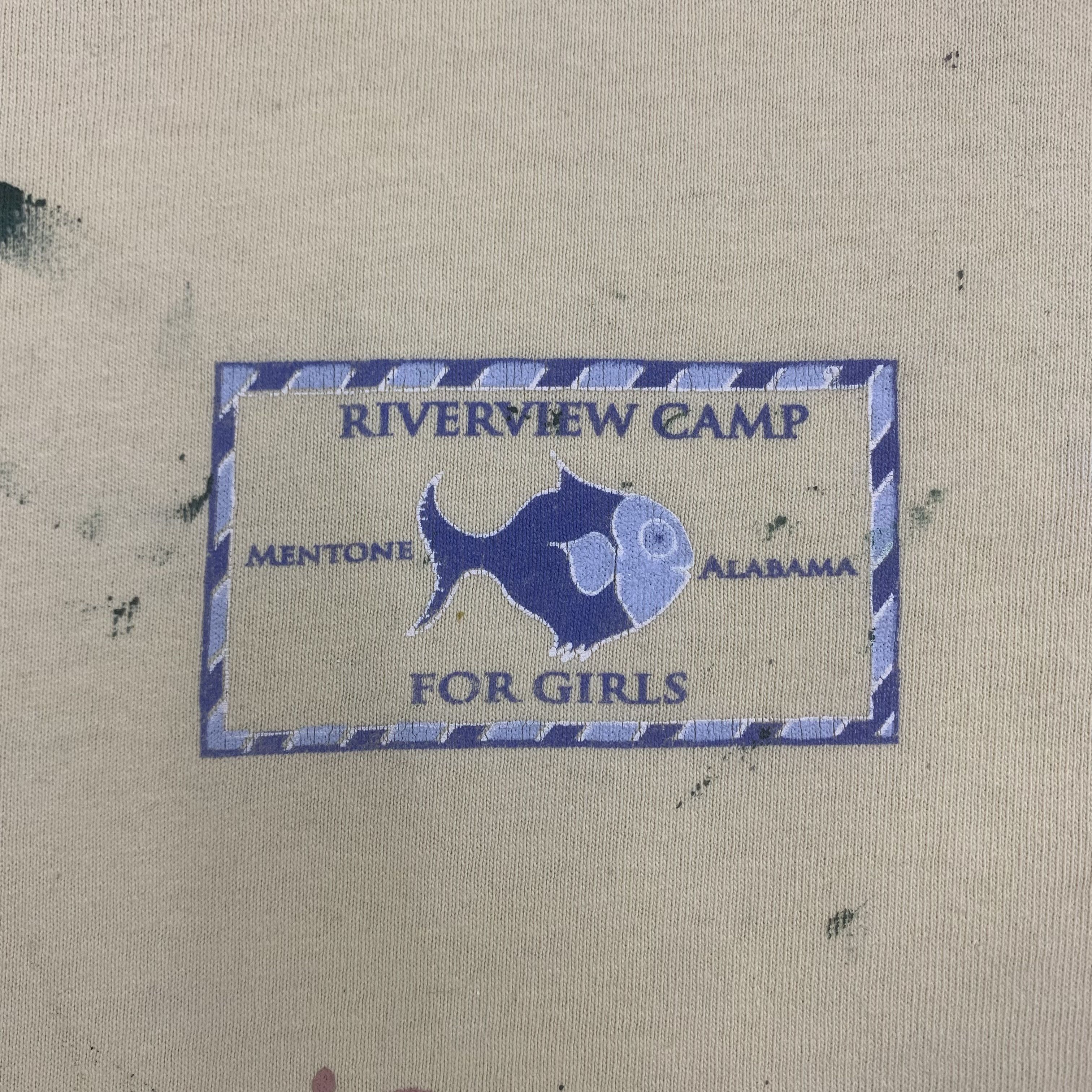 Vintage Riverview Camp Alabama Tee Shirt Splash Paint - R009 Size XL / US 12-14 / IT 48-50 - 3 Thumbnail