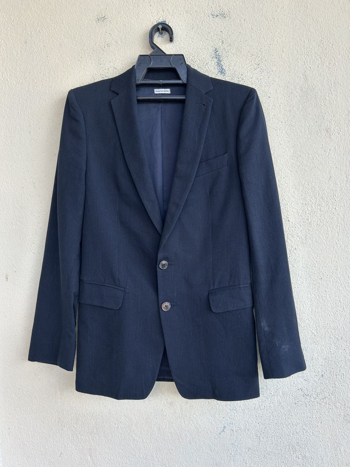 Dries Van Noten Dries Van Noten Dark Blue Stripes Blazer Size M / US 6-8 / IT 42-44 - 1 Thumbnail