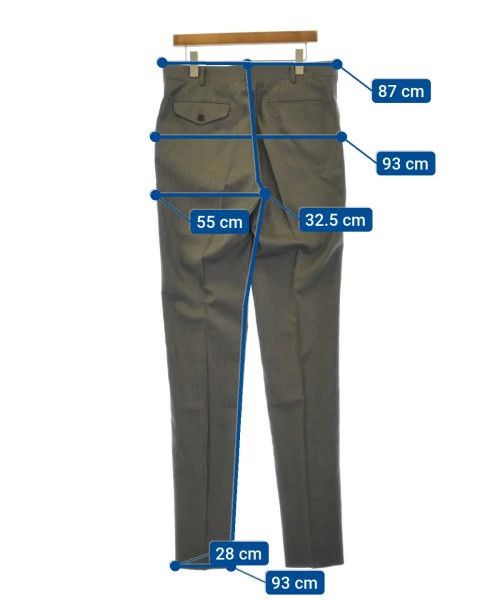 Comme des Garcons Homme Deux Casual Pants Slacks Glen Check Wool Silk Plain Gray Size US 34 / EU 50 - 3 Thumbnail
