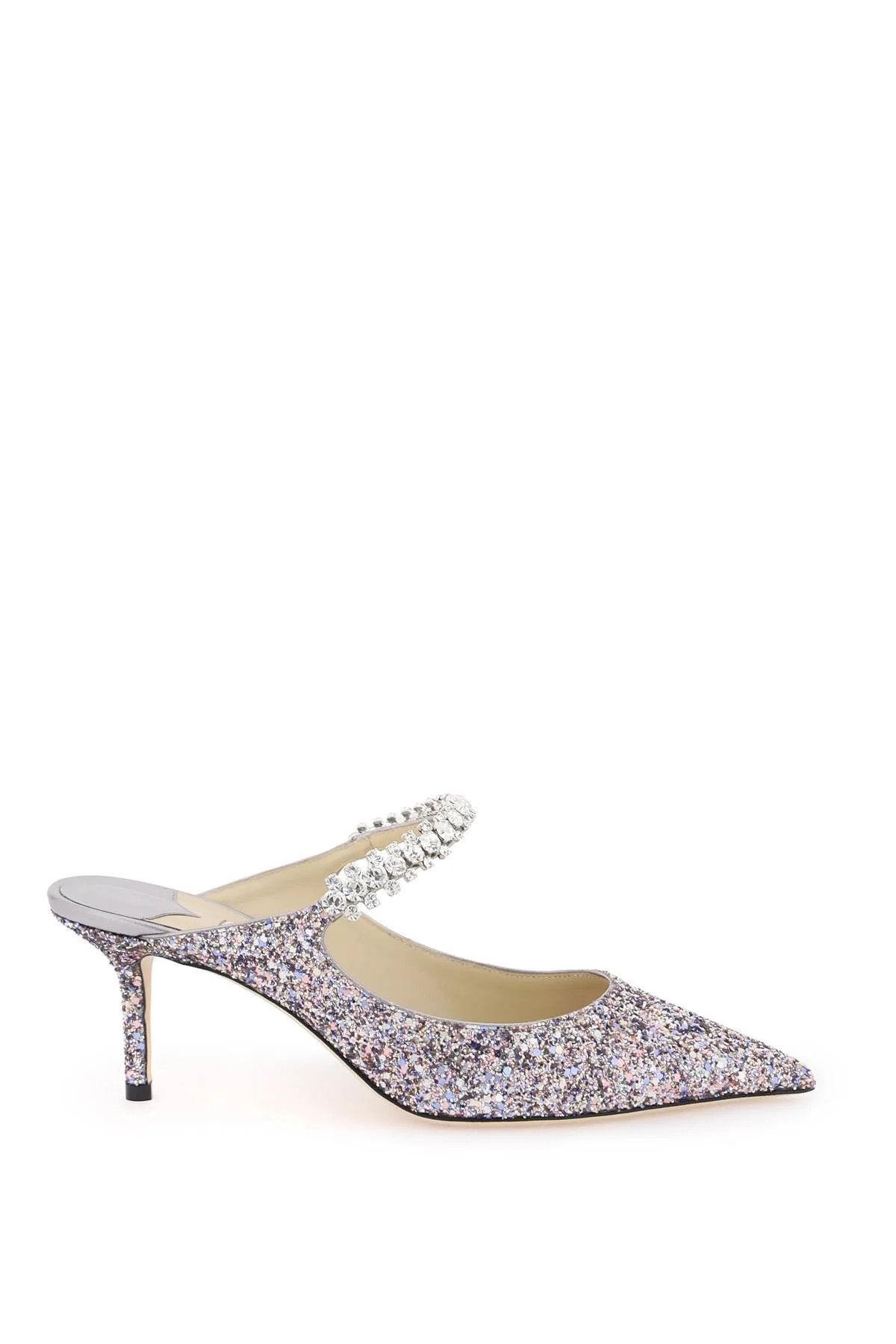 Jimmy Choo o1s22i1n1024 Bing 65 Glitter Mules in Multicolor Size US 6 / IT 36 - 1 Thumbnail