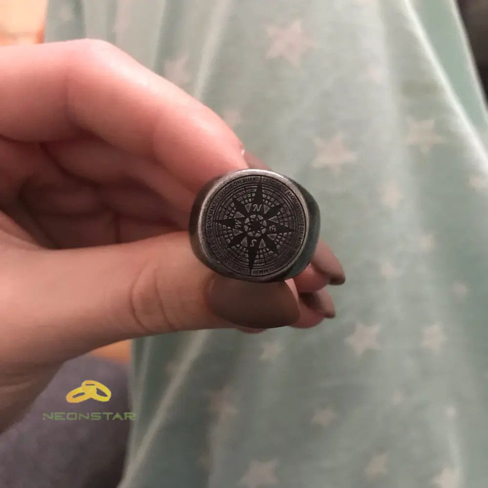 Jewelry × Vintage Vintage Viking Compass Ring Size ONE SIZE - 4 Thumbnail