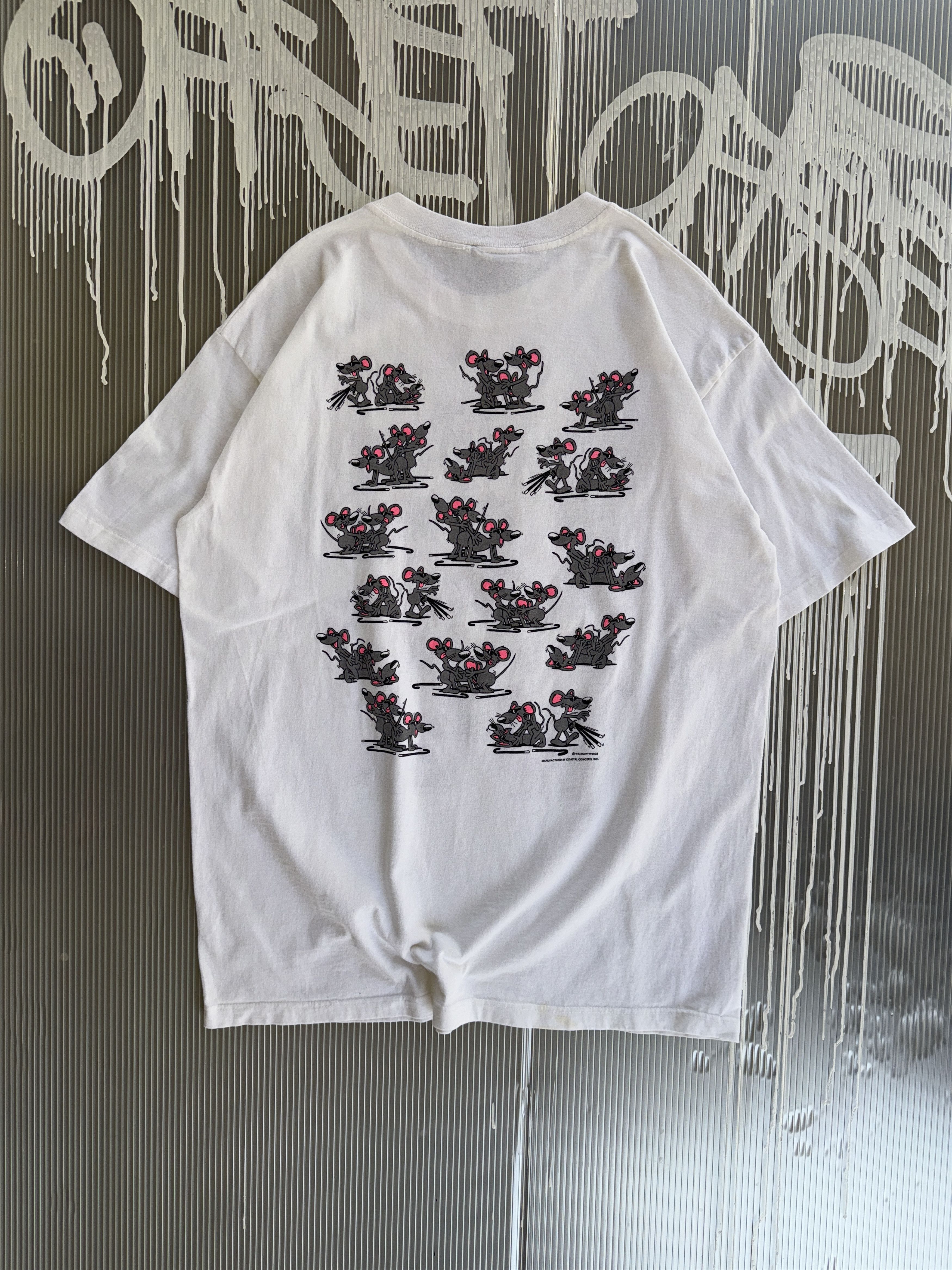 Vintage Three Blind Mice vintage 92' single stitch white t-shirt - L Size US L / EU 52-54 / 3 - 4 Thumbnail