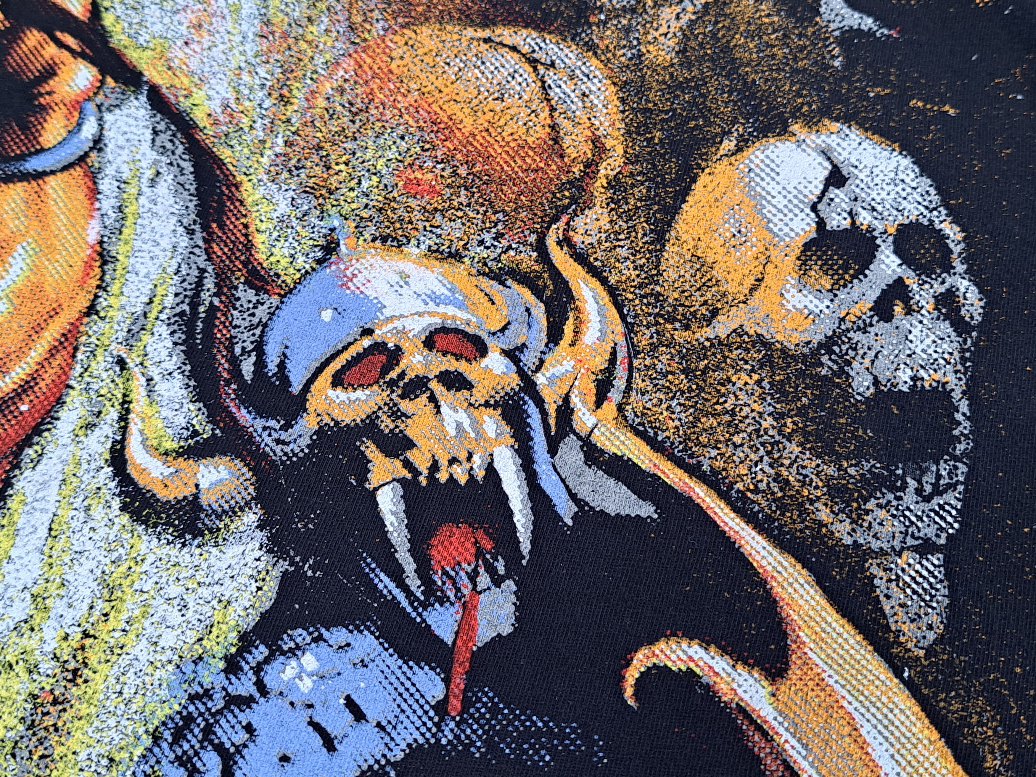 Band Tees Vintage 90s MANOWAR all-over print T-shirt. Size XL. Size US XL / EU 56 / 4 - 10 Thumbnail