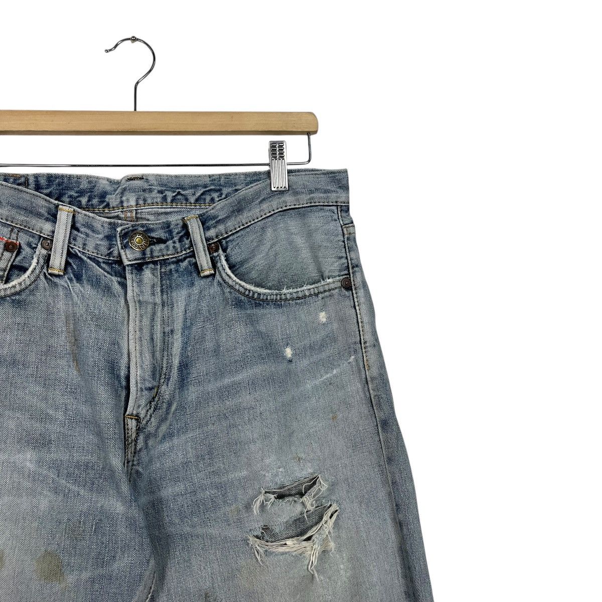 Edwin Vintage Edwin Japan Distressed Redline Denim Jeans Size US 32 / EU 48 - 5 Thumbnail