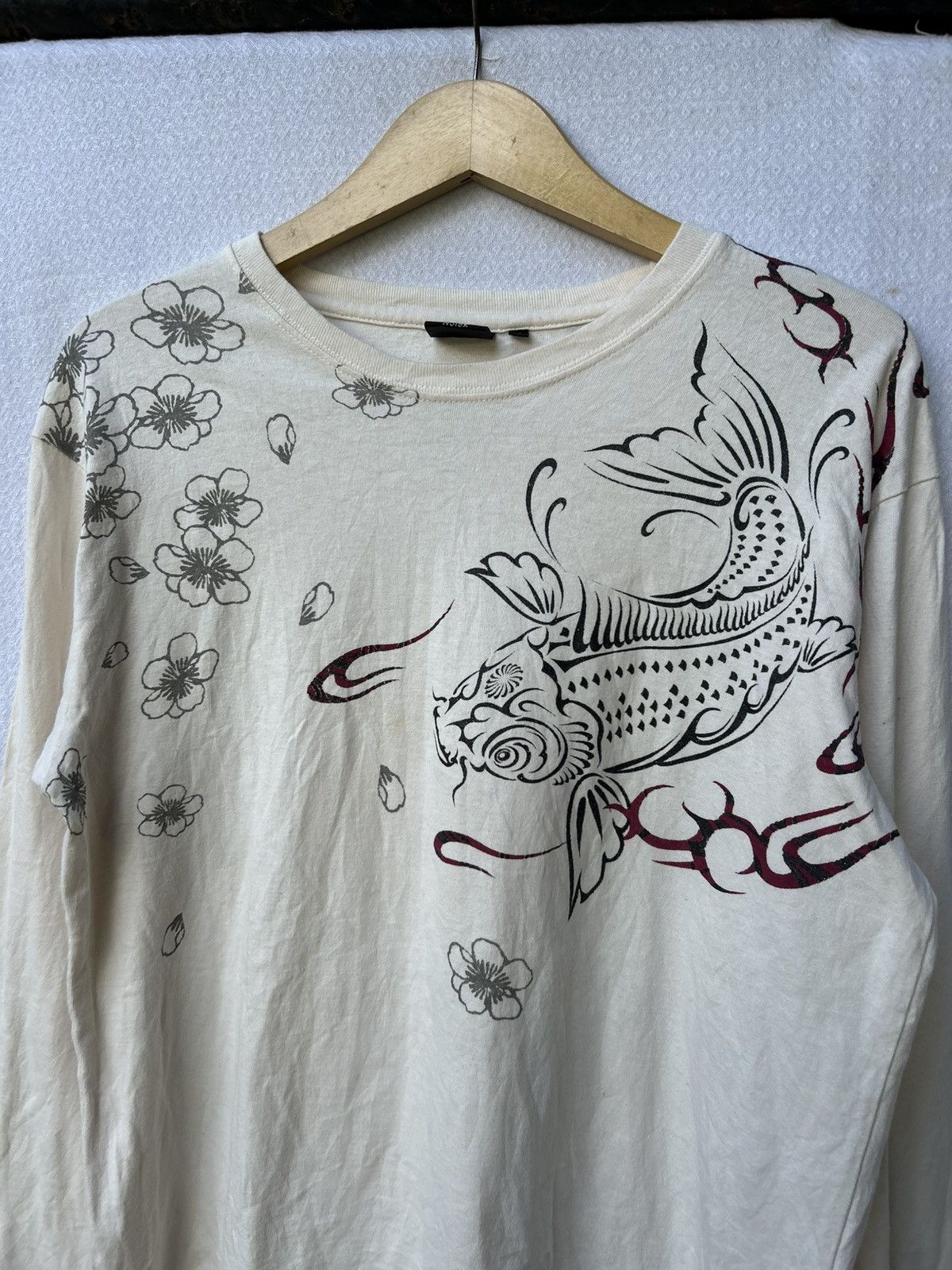 If Six Was Nine Bullet Noise - Sukajan Traditional Art Fish Koi Longsleeve Size US L / EU 52-54 / 3 - 4 Thumbnail