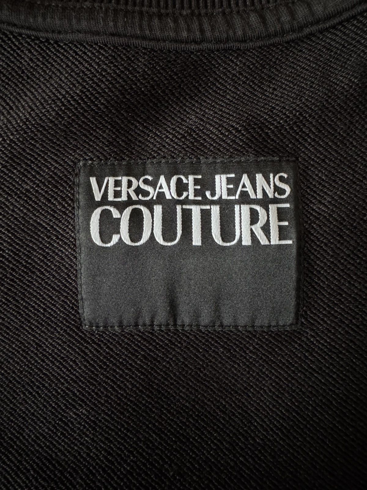 Versace 🔥🔥 Versace Jeans Couture Black Cotton Sweatshirt Size US S / EU 44-46 / 1 - 4 Thumbnail