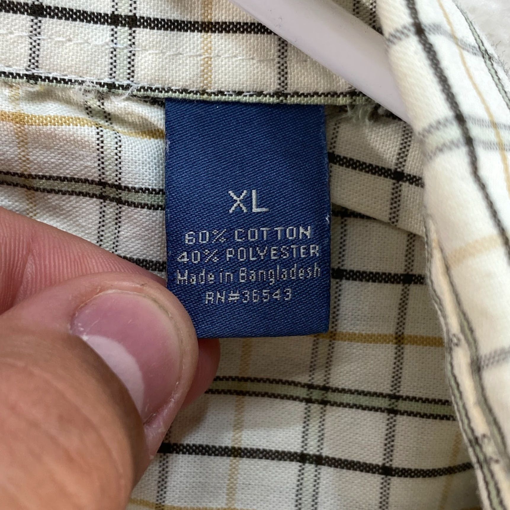 Vintage VINTAGE GH Bass & Co Long Sleeve Button Up Plaid Shirt Mens XL Cotton Blend Size US XL / EU 56 / 4 - 7 Thumbnail