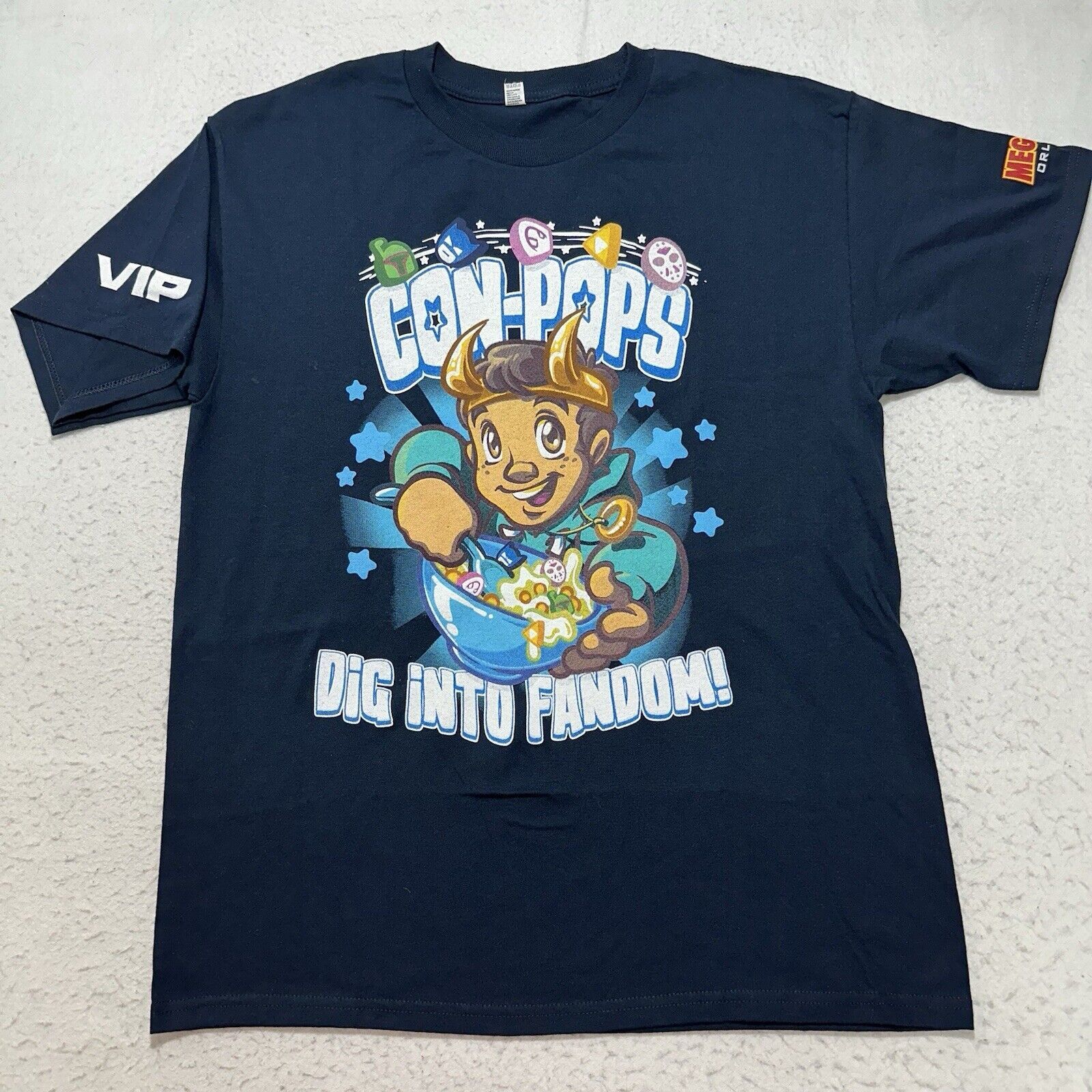 Alstyle MegaCon Orlando VIP Large T Shirt Dig Into Fandom Con-Pops Size US S / EU 44-46 / 1 - 1 Thumbnail