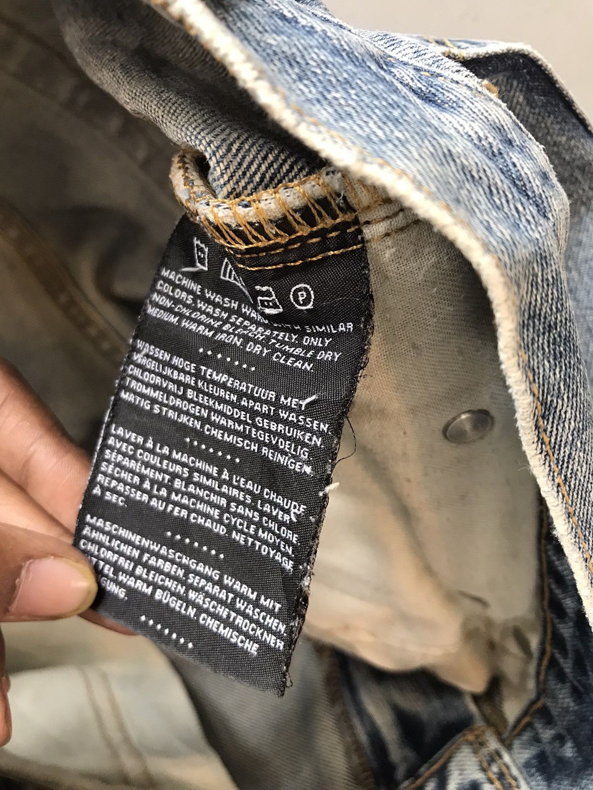 Harley Davidson × Vintage Vintage Harley Davidson straight denim Size US 33 - 8 Thumbnail