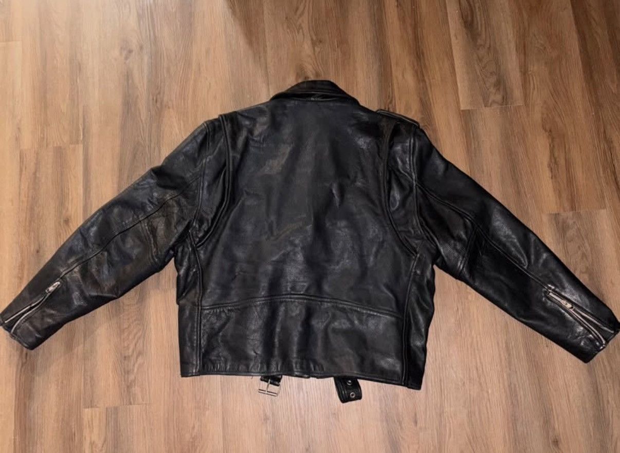 Genuine Leather VINTAGE Genuine leather American Top biker jacket Size US S / EU 44-46 / 1 - 3 Thumbnail