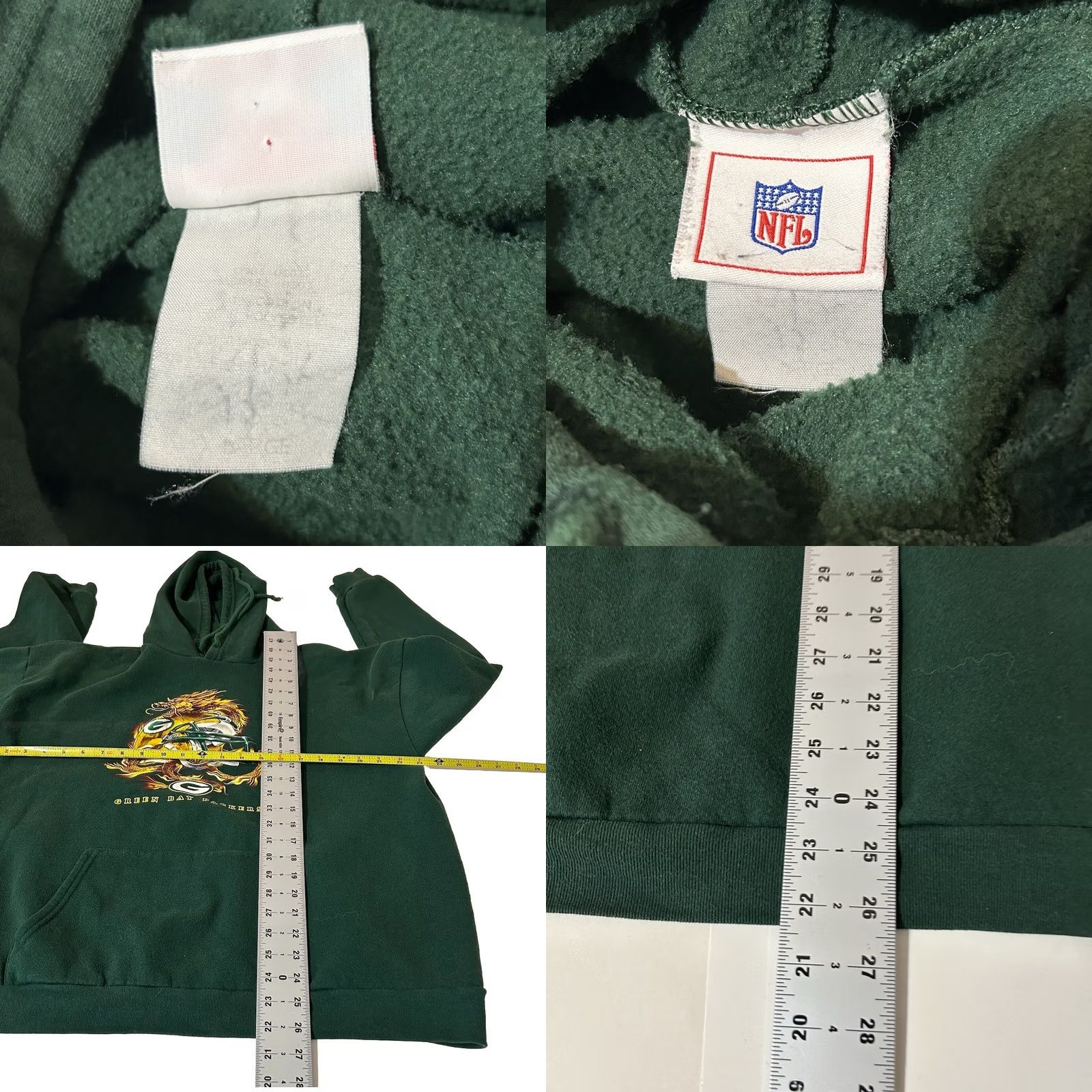 NFL Vintage Green Bay Packers Sweatshirt Hoodie Pullover Men Large NFL Tag Size US L / EU 52-54 / 3 - 10 Thumbnail