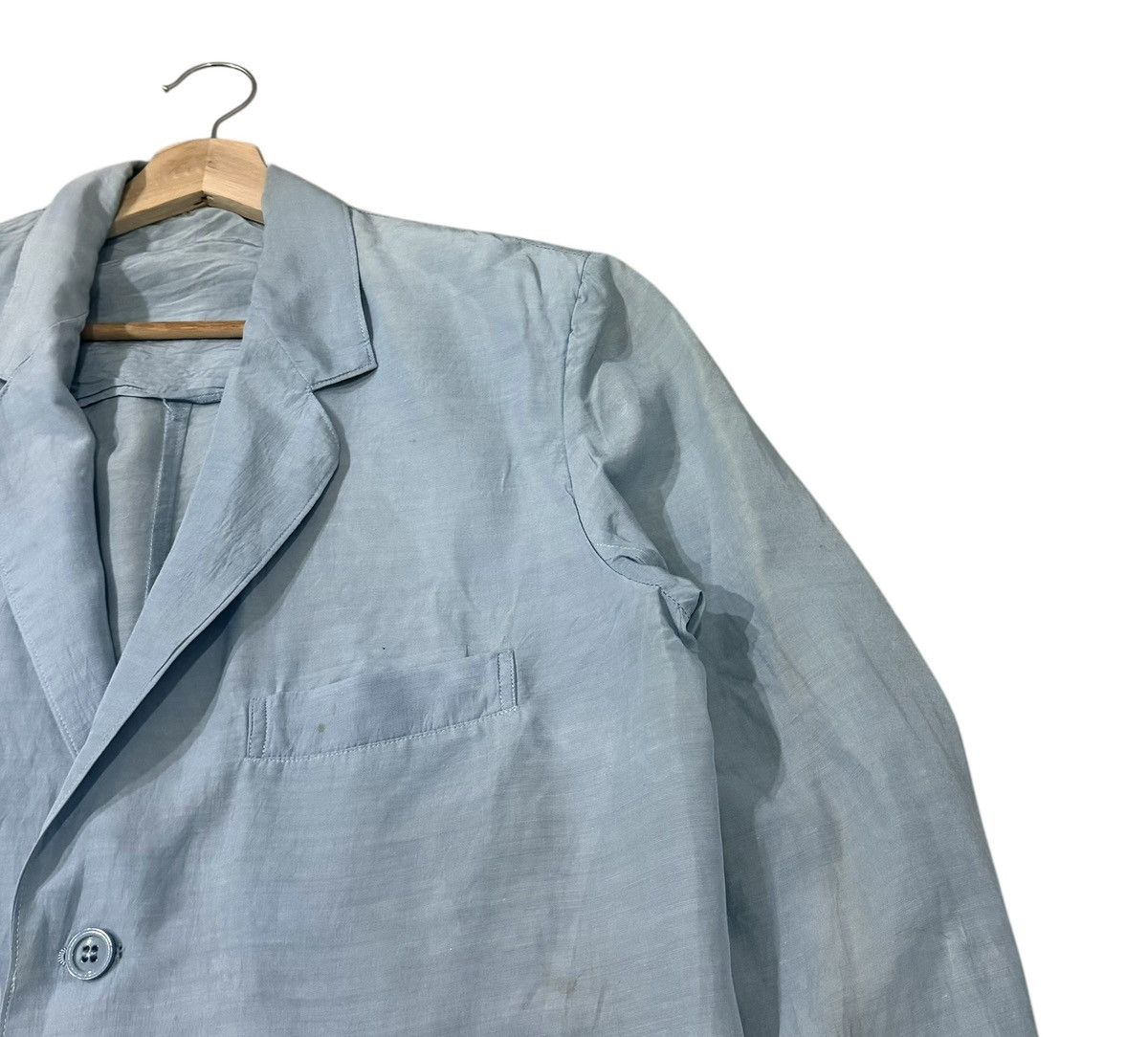 Yohji Yamamoto Vintage Workshop By Yohji Yamamoto Casual Gabadine Jacket Size US M / EU 48-50 / 2 - 2 Thumbnail