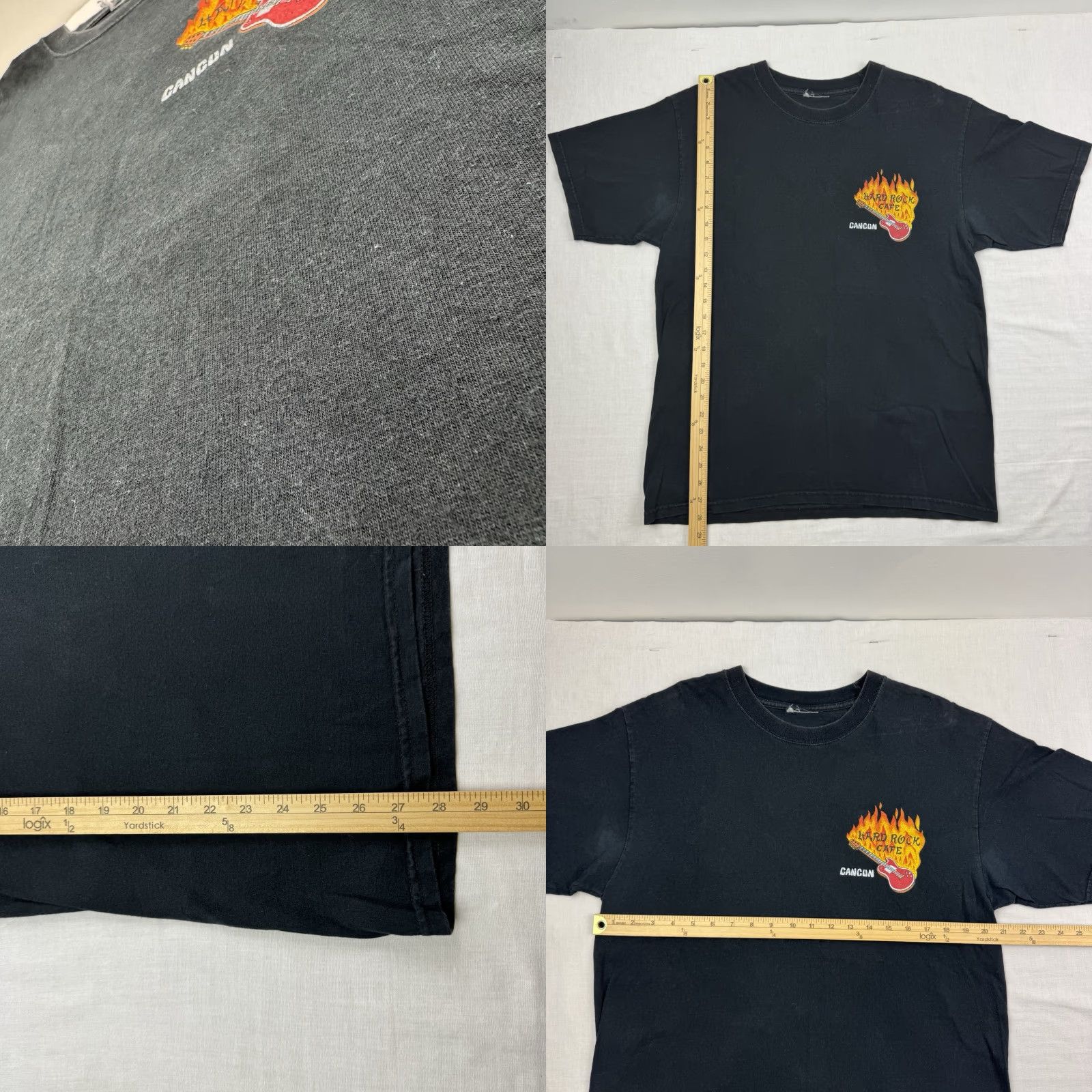 Hard Rock Cafe VINTAGE Hard Rock Cafe Cancun T Shirt Adult Large Dragon Guitar Flames 90s Y2K Mens Size US L / EU 52-54 / 3 - 8 Thumbnail