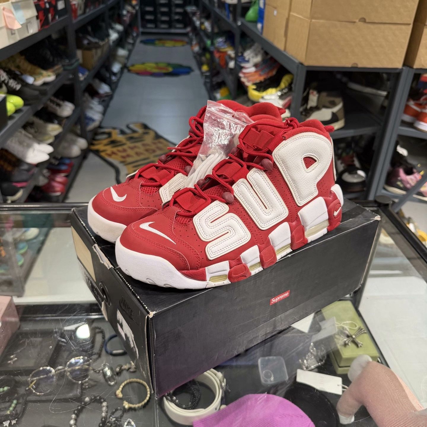 Nike Nike Red Lowtop Sneakers 12 Men Size US 12 / EU 45 - 1 Thumbnail