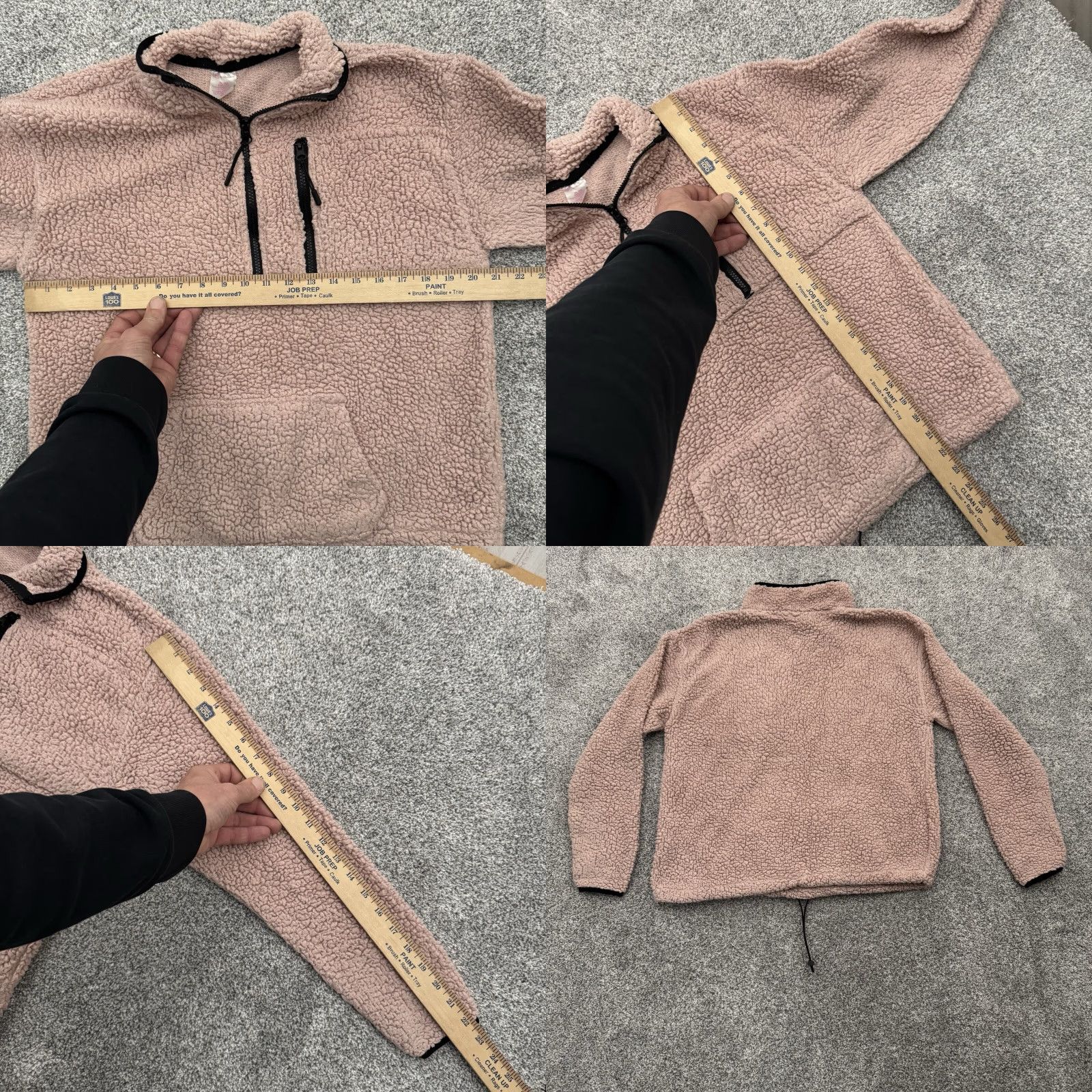 Vintage VINTAGE No Boundaries Jacket 1/4 Zip Pink Womens Juniors XL 15-17 90s Sherpa Zippered Chest Pocket Size XL / US 12-14 / IT 48-50 - 8 Thumbnail