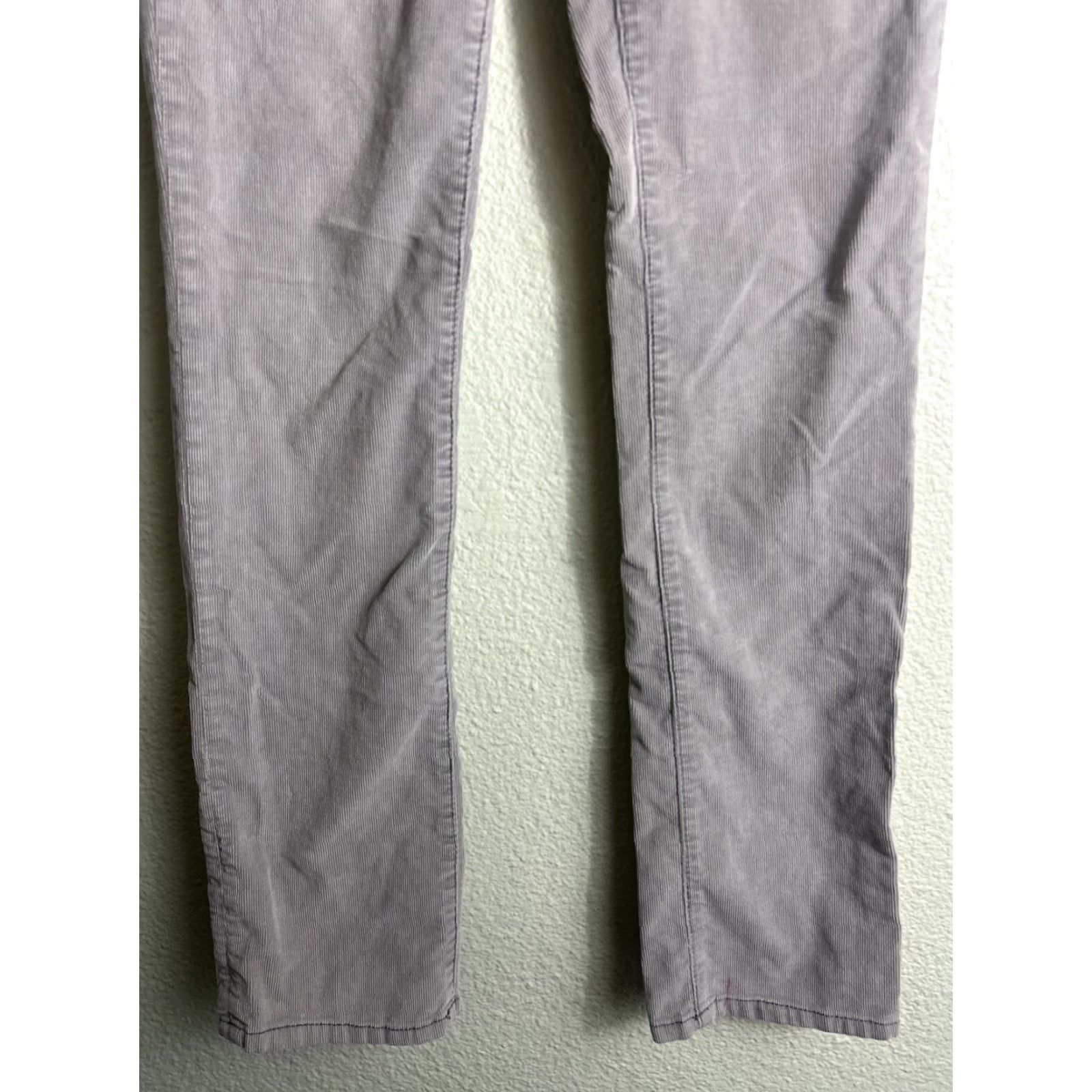 Vintage VINTAGE Pilcro and The Letterpress Women’s Gray Corduroy Pants Slim Regular 27x32 Gray Chino Skinny Women Size 27" / US 4 / IT 40 - 2 Thumbnail