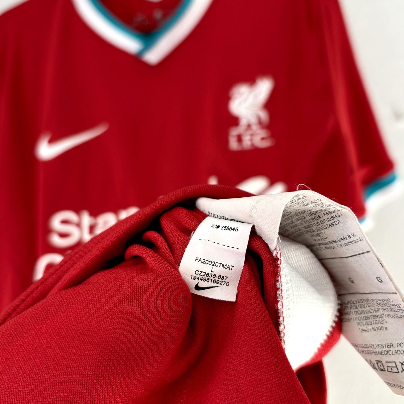Nike 2020 2021 Liverpool Nike Home Away Kit Soccer Jersey Shirt L Size US L / EU 52-54 / 3 - 5 Thumbnail