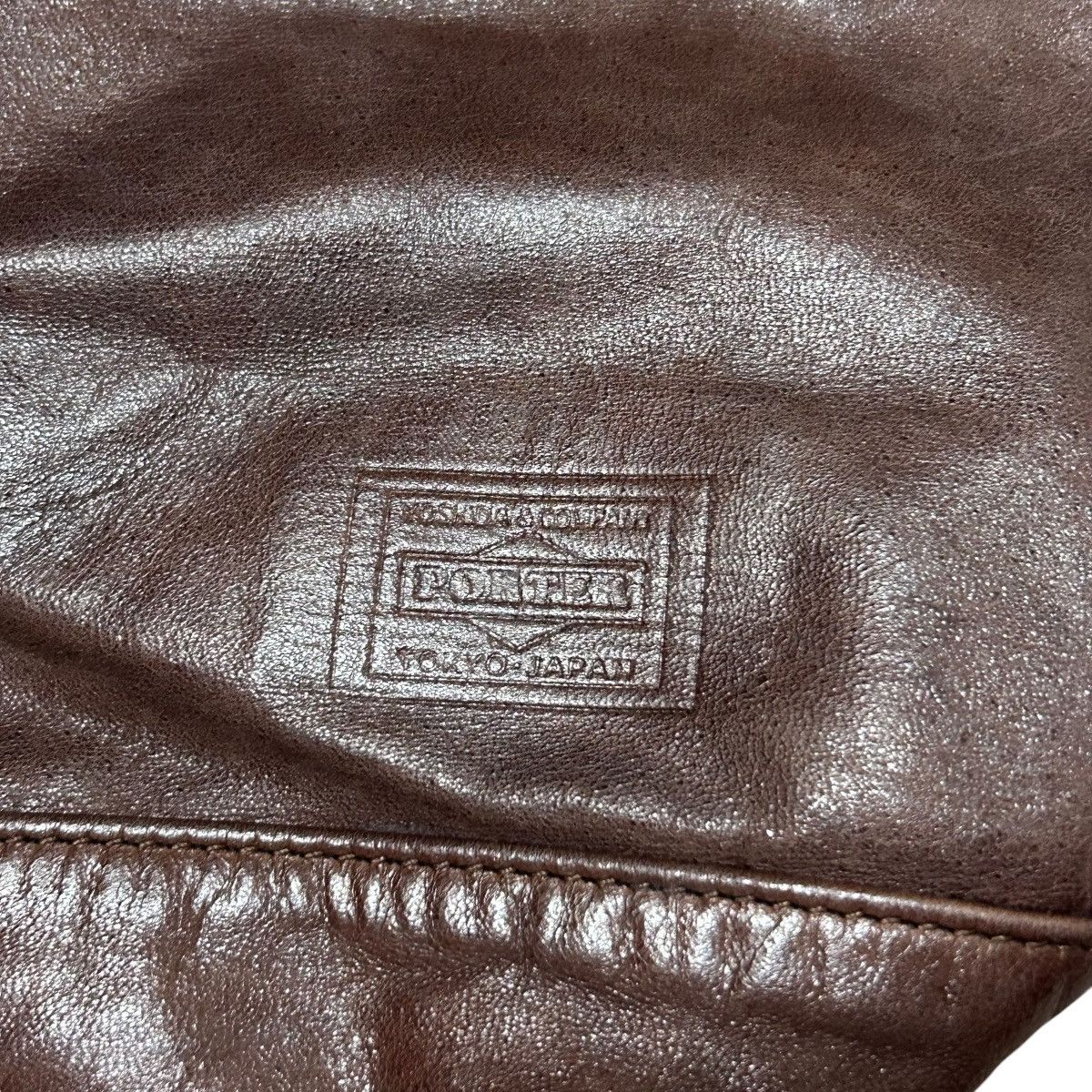 Porter 753 Porter Yoshida leather shoulder bag unisex brown Size ONE SIZE - 7 Thumbnail