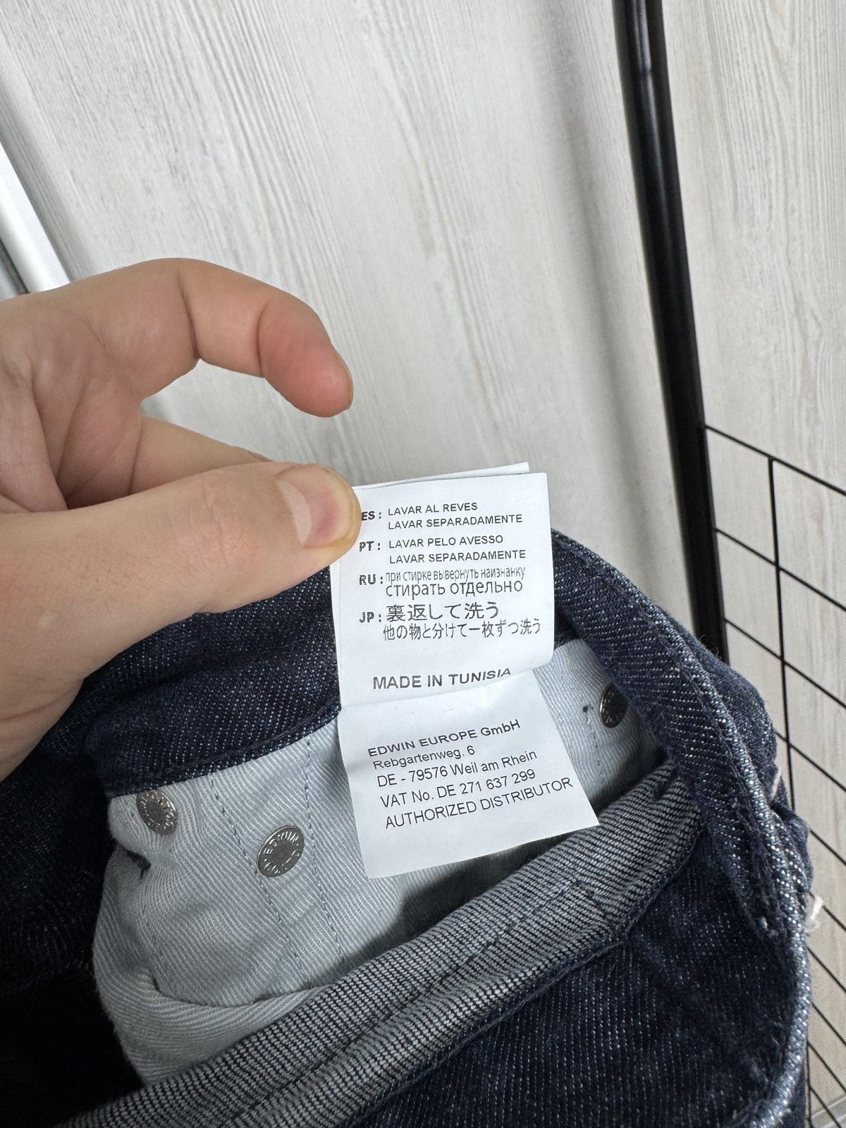 Edwin Edwin ED-80 Slim Tapered Navy blue selvedge denim jeans Size US 32 / EU 48 - 15 Thumbnail