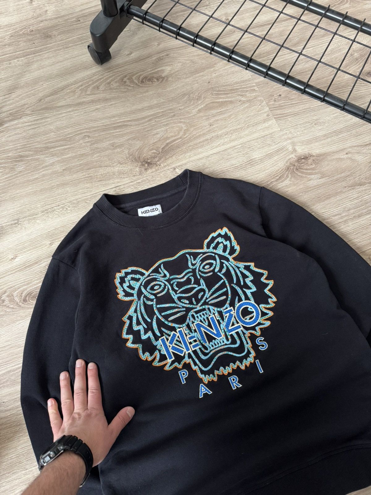 Kenzo Kenzo Embroidered Big Logo Tiger Sweatshirt Size US S / EU 44-46 / 1 - 3 Thumbnail