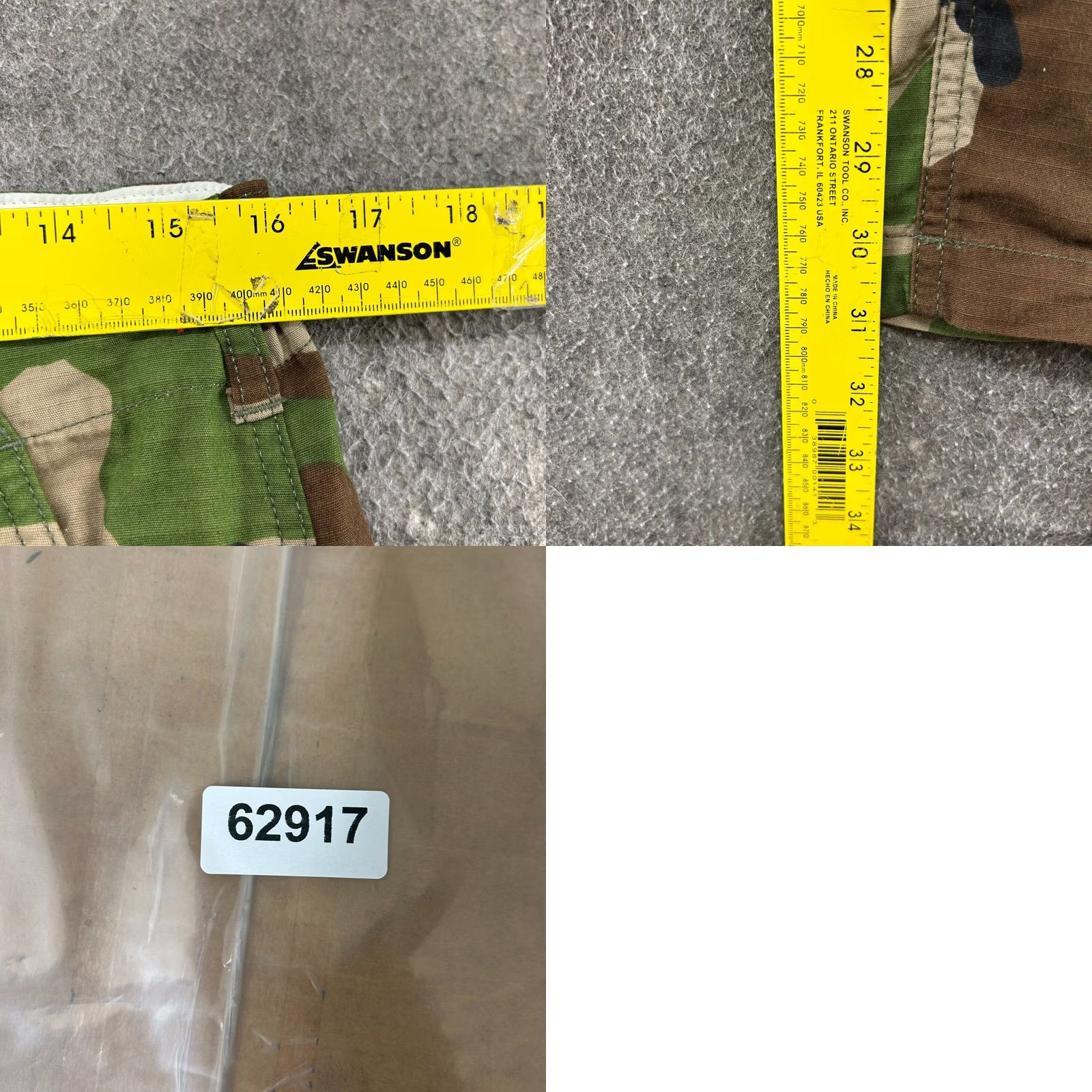 Topo Designs Topo Designs Pants Mens M Woodland Camo Cargo Ripstop Army Military Tactical Regular Straight Pocket Cargo Pants Multicolor Cotton Topo Designs Brand Size US 31 - 8 Thumbnail